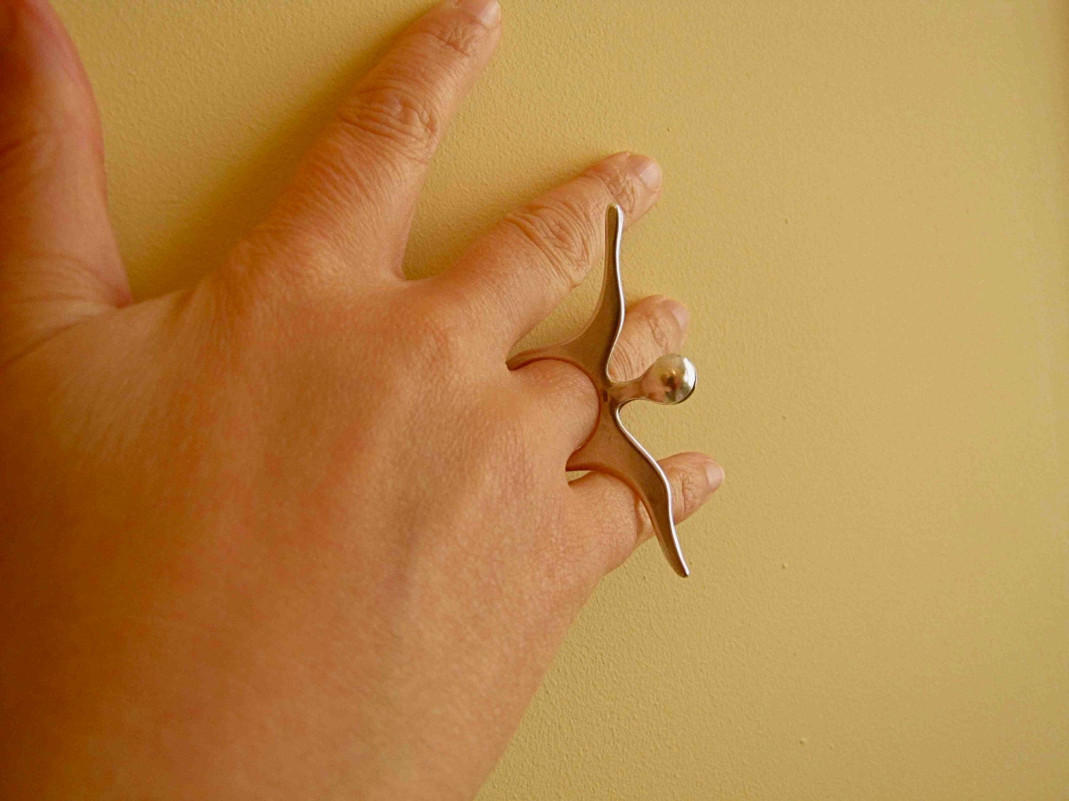 Silber Engel Ring, Handgemacht, Keltisch, Made in Irland, Irish Designer, Spiritueller Großer Statement Ring von UniqueSilverGifts