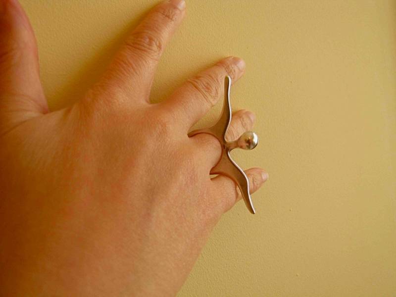 Silber Engel Ring, Handgemacht, Keltisch, Made in Irland, Irish Designer, Spiritueller Großer Statement Ring von UniqueSilverGifts