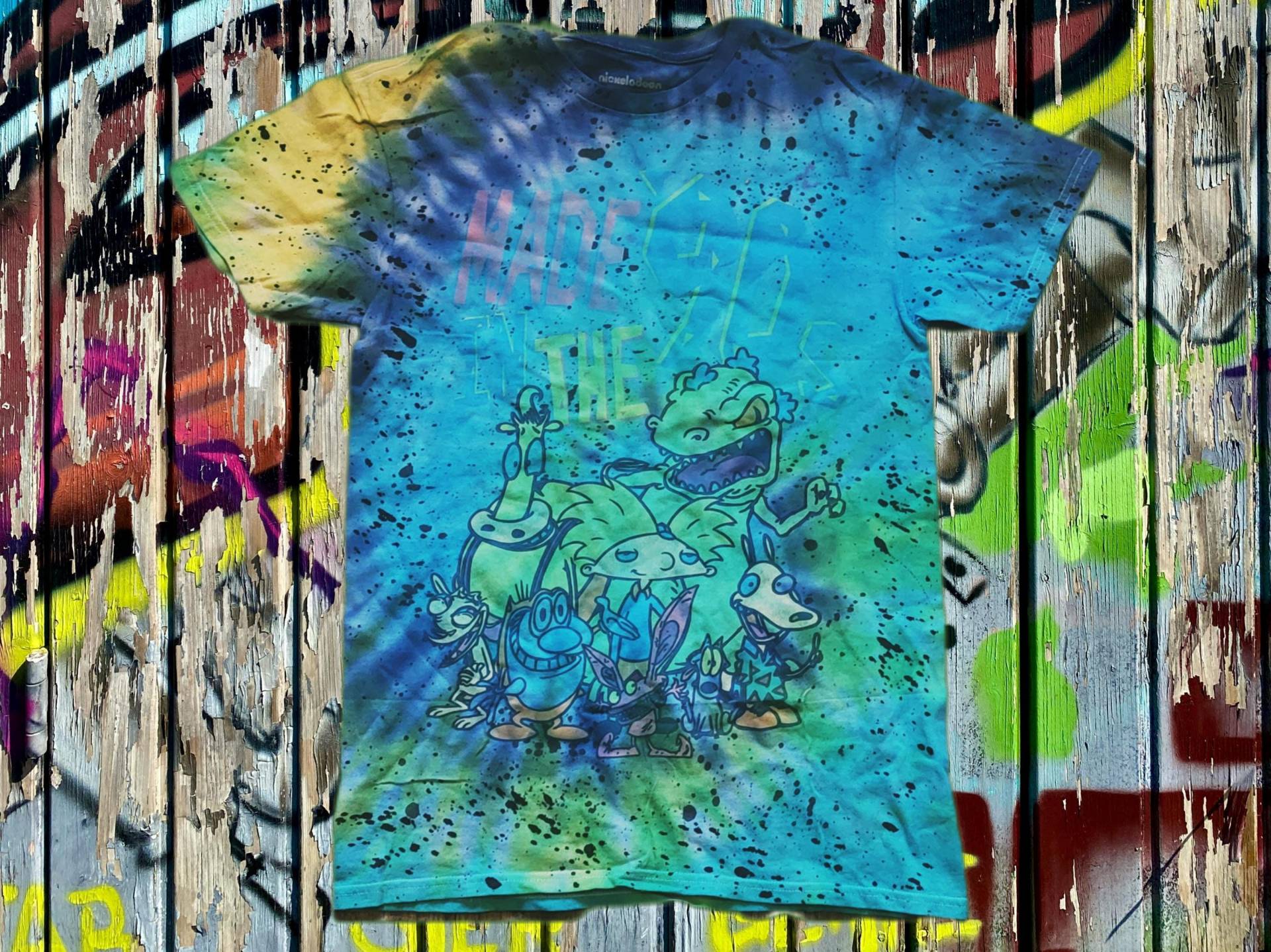 Nickelodeon - Made in The 90's Batik T-Shirt Größe S von UniqueStylez801