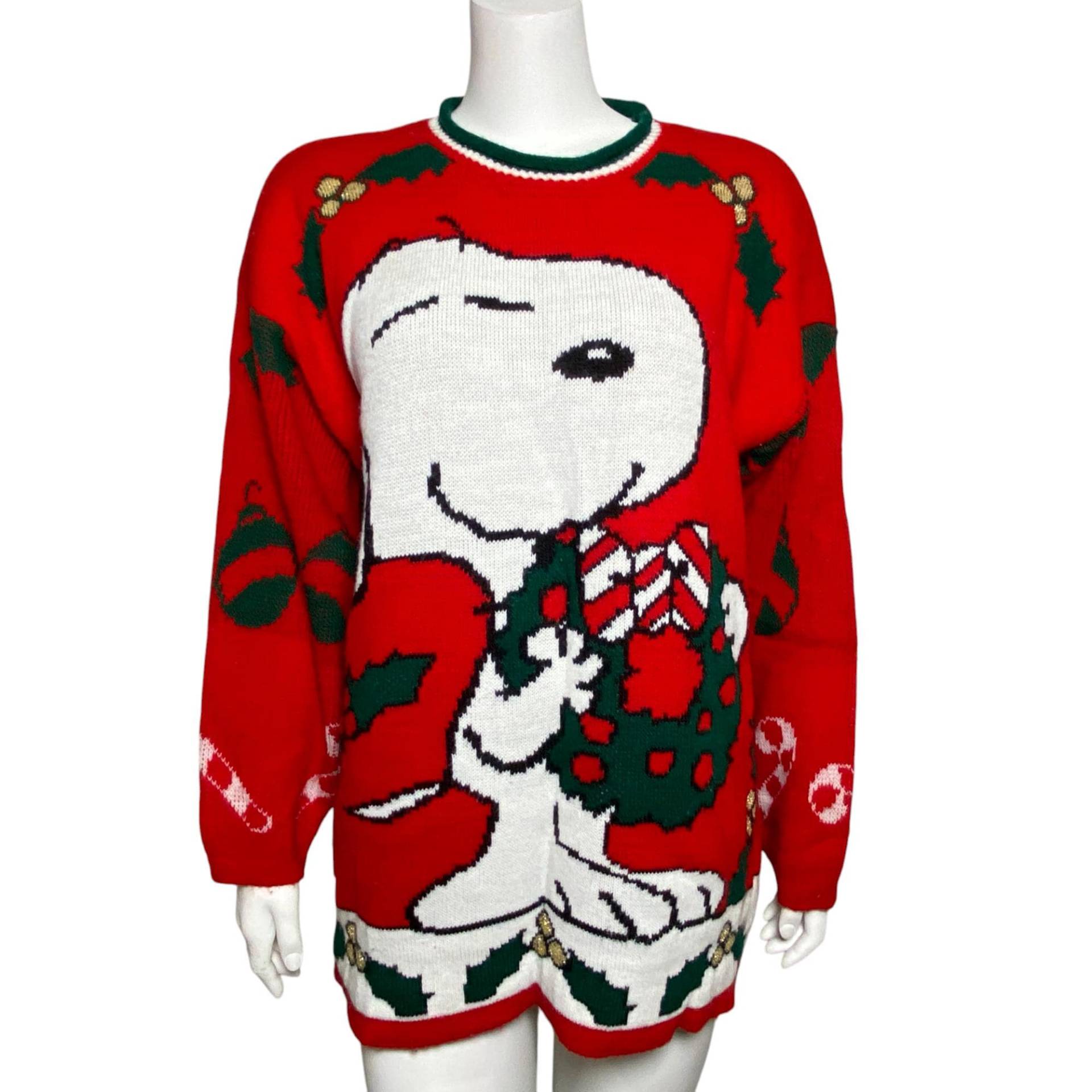 Vintage Snoopy Weihnachtspullover Roter Weihnachtspullover, Hergestellt in Den Usa Vintage Snoopy Weihnachtspullover Roter Weihnachtspullover, Hergestellt in Den Usa von UniqueTreasuresPA