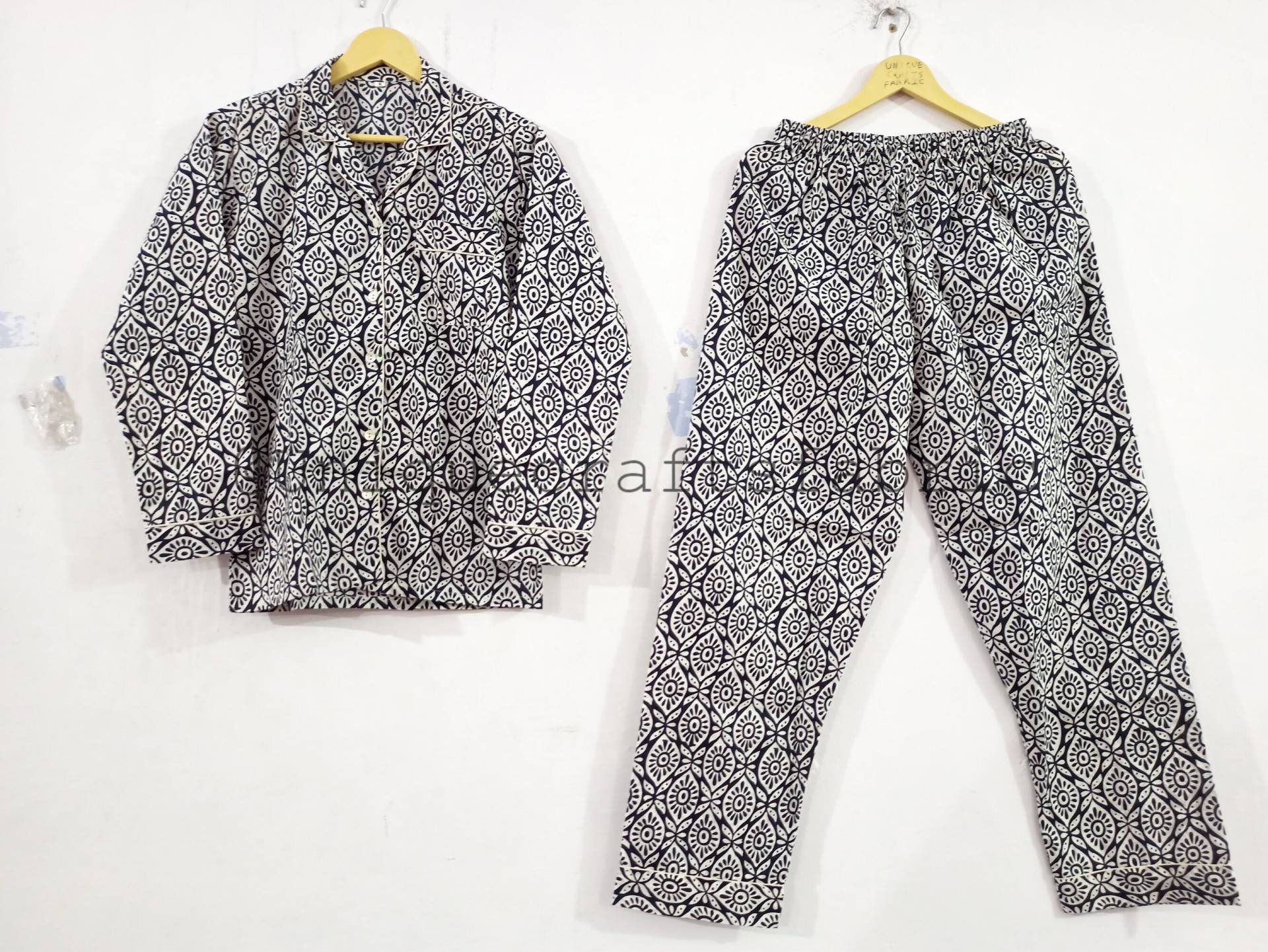 Damen-Baumwoll-Pyjama-Set, Brautjungfern-Pyjama, Lounge-Set, Weiche Baumwoll-Nachtwäsche, Brautjungfern-Geschenk von Uniquecraftsfabric