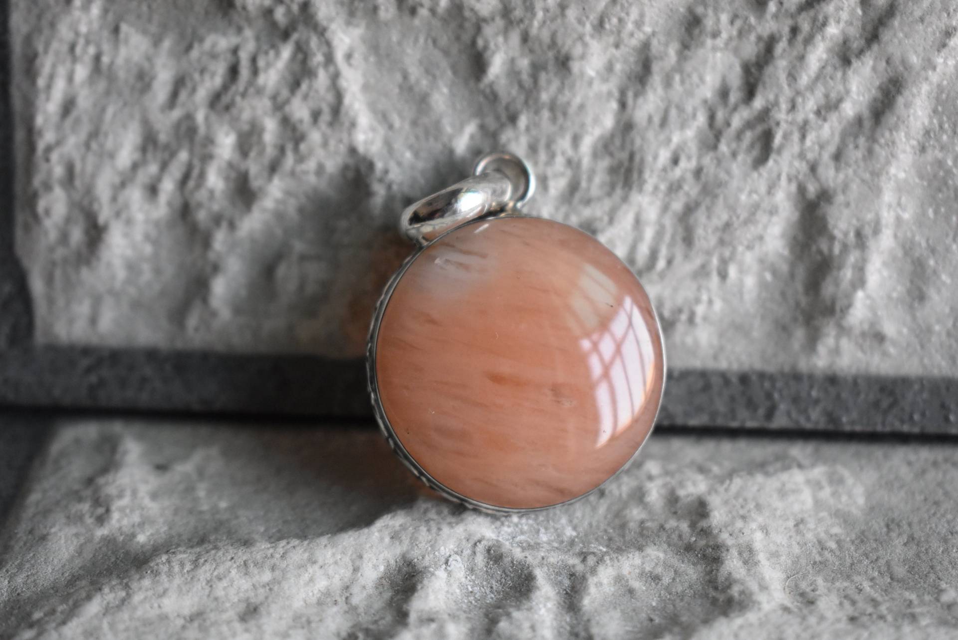 925 Silber Natürlicher Aventurin-Anhänger-Orangefarbener Aventurin-Anhänger-Aventurin-Anhänger-Aventurin-Edelstein-Design-Anhänger von UniquejewelryIndia