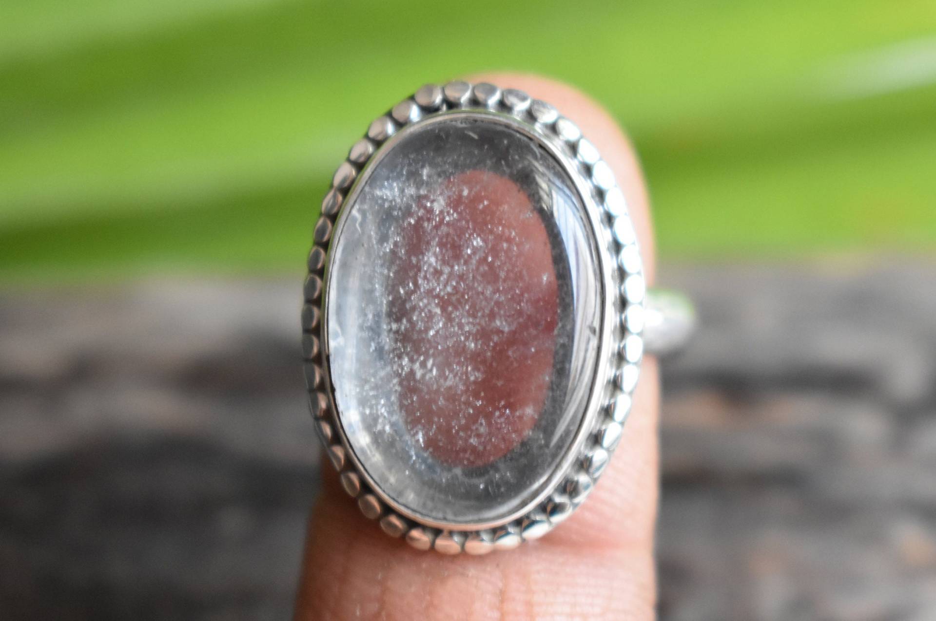 925 Silber Natürlicher Klarer Quarzring-Klarer Quarz-Klarer Quarz-Designring-Natürlicher Edelsteinring von UniquejewelryIndia