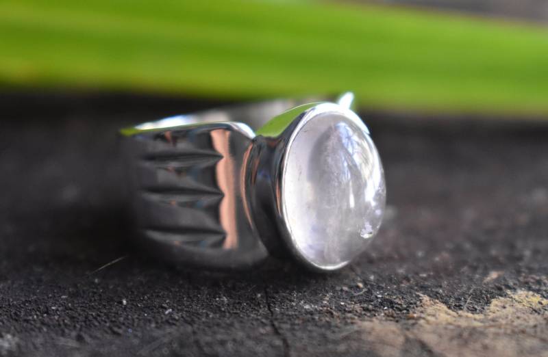 925 Silber Rosenquarz Ring Ring-Quarz-Ring-Rosa Ring-Natürliche von UniquejewelryIndia