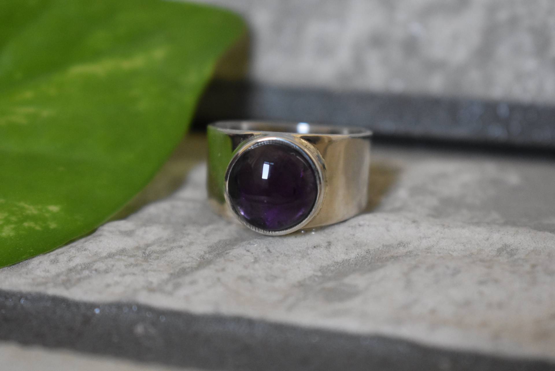 Herren Amethyst Ring-Unisex Ring-925 Silber Natürlicher Ring-Amethyst Design Ring-Frauen Ring von UniquejewelryIndia