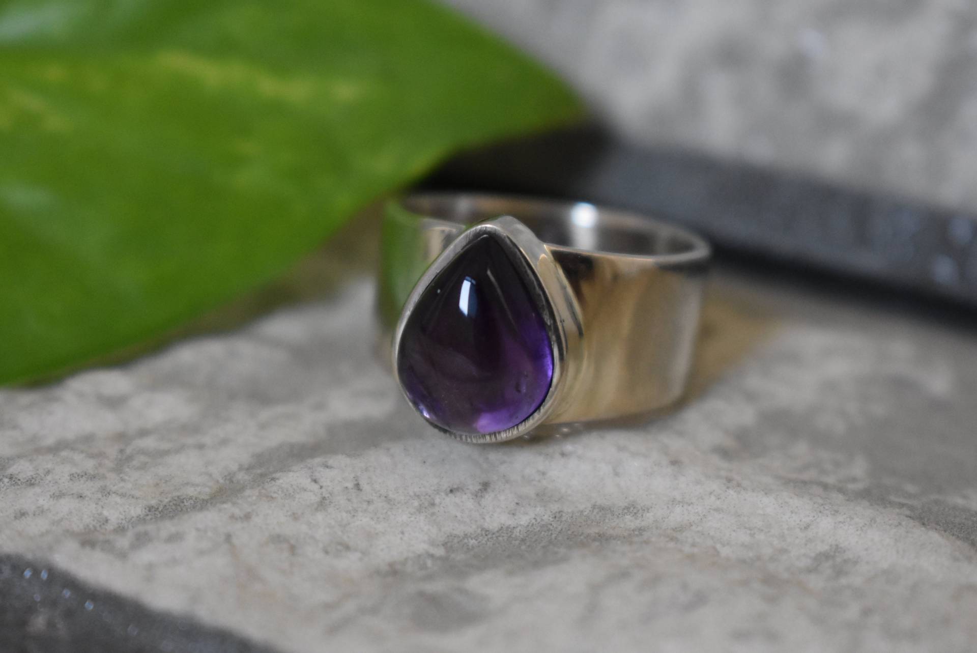 Herren Amethyst Ring-Unisex Ring-925 Silber Natürlicher Ring-Amethyst Design Ring-Frauen Ring von UniquejewelryIndia