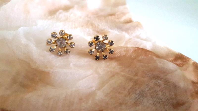 Signierte Bugbee & Niles Vintage Strass Ohrringe - B. N. Schmuck Modeschmuck von UniquelyWiredBeads