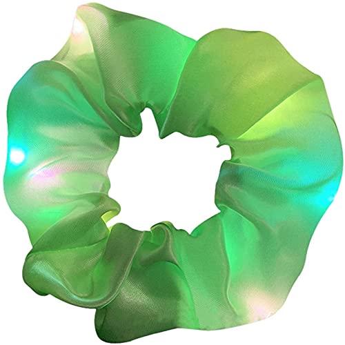 Uniqueunsame Tie-Dye Samt Haargummis, Damen Leuchtende Scrunchie Haargummi Seile Pferdeschwanz Halter Haarschmuck für Frauen Mädchen, Halloween Thanksgiving Weihnachten Neujahr Geschenke von Uniqueunsame