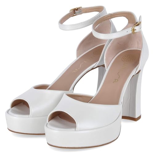 Unisa Damen Sandalette in weiß - Gr. 39 von Unisa