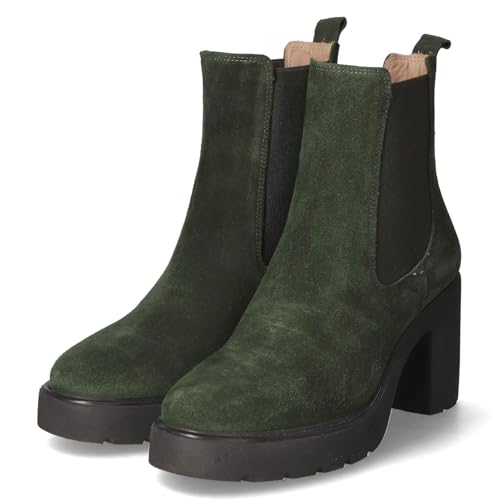 Unisa KLINO_BS Verde Schlupfstiefel Rauleder Damen in grün - Gr. 41 von Unisa