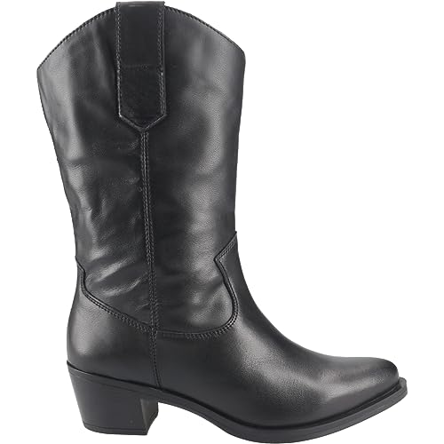 Unisa Stiefelette GRACE, Glattleder, Schwarz, Damen EU 39 von Unisa