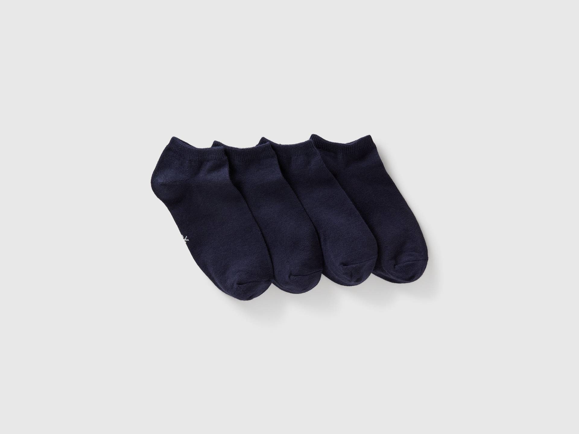Benetton, Vier Paar Kurze Socken, size 35-38, Dunkelblau, male Benetton, Vier Paar Kurze Socken, size 35-38, Dunkelblau, male von United Colors of Benetton