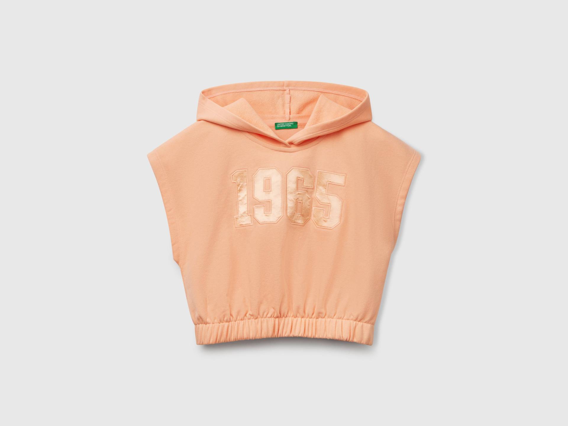 Benetton, Ärmelloses Sweatshirt Mit Kapuze, size 2XL, Pfirsichrosa, female Benetton, Ärmelloses Sweatshirt Mit Kapuze, size 2XL, Pfirsichrosa, female von United Colors of Benetton