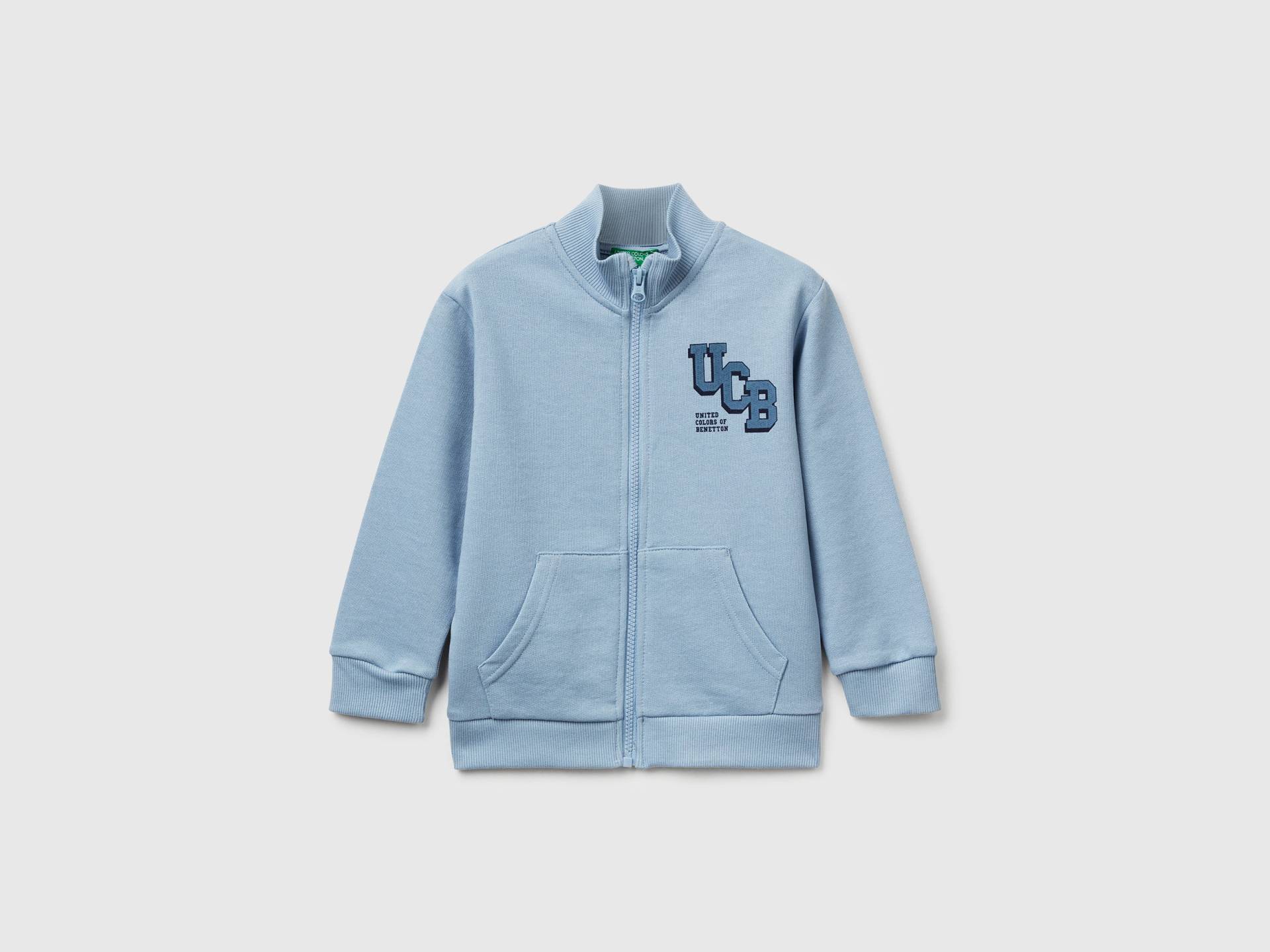 Benetton, Baumwoll-sweatshirt Mit Logo, size 82, Azurblau, male Benetton, Baumwoll-sweatshirt Mit Logo, size 82, Azurblau, male von United Colors of Benetton