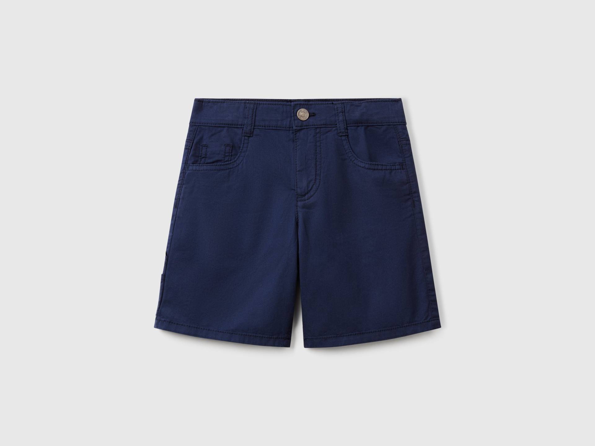 Benetton, Bermudashorts Mit Fünf Taschen, size 110, Dunkelblau, male von United Colors of Benetton
