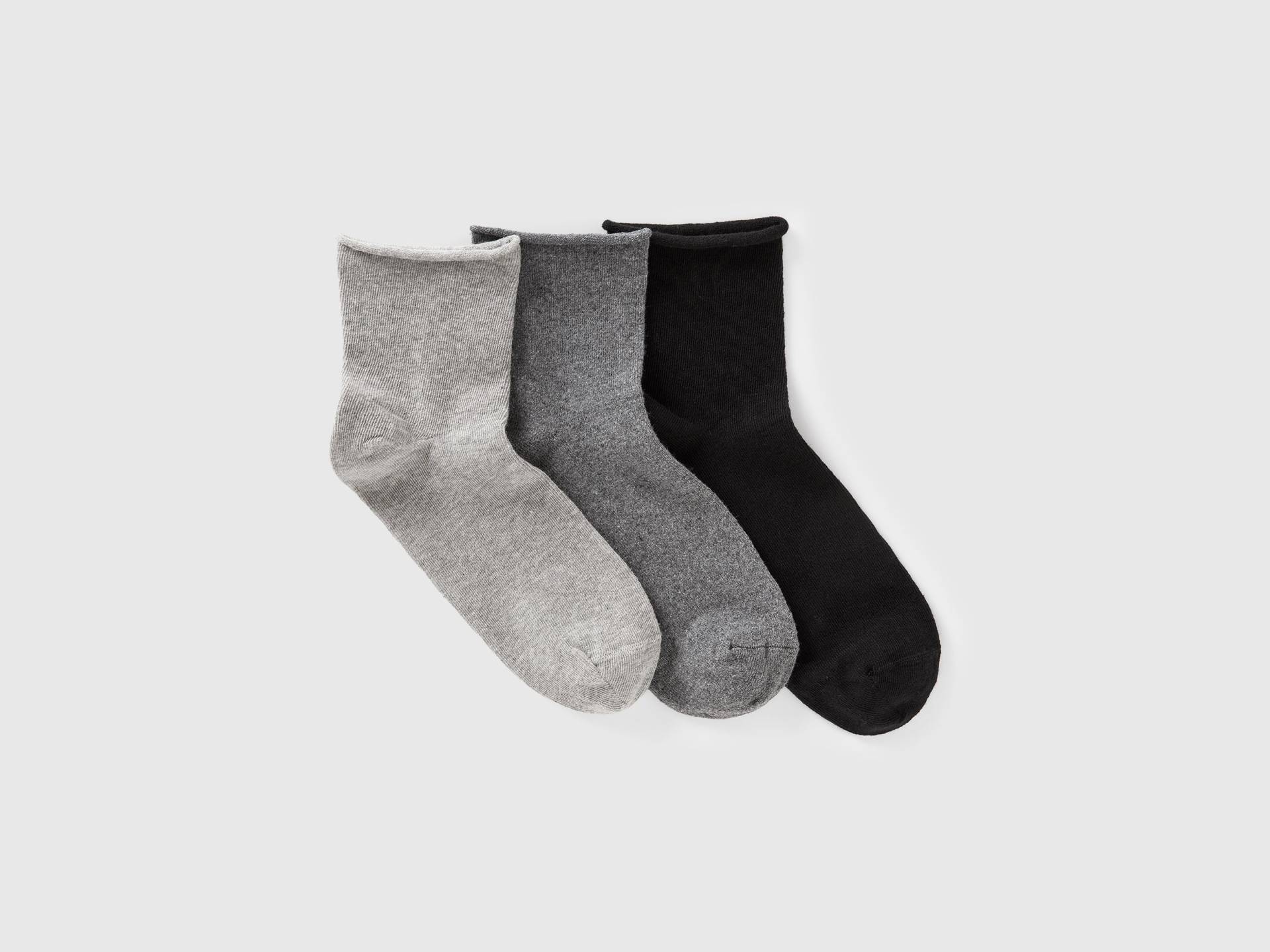 Benetton, Drei Paar Lange Socken, size OS, Bunt, female von United Colors of Benetton