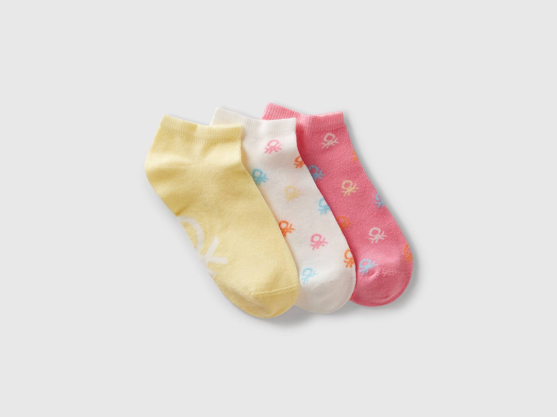 Benetton, Drei Paar Socken Mit Logos, size 30-34, Bunt, male Benetton, Drei Paar Socken Mit Logos, size 30-34, Bunt, male von United Colors of Benetton