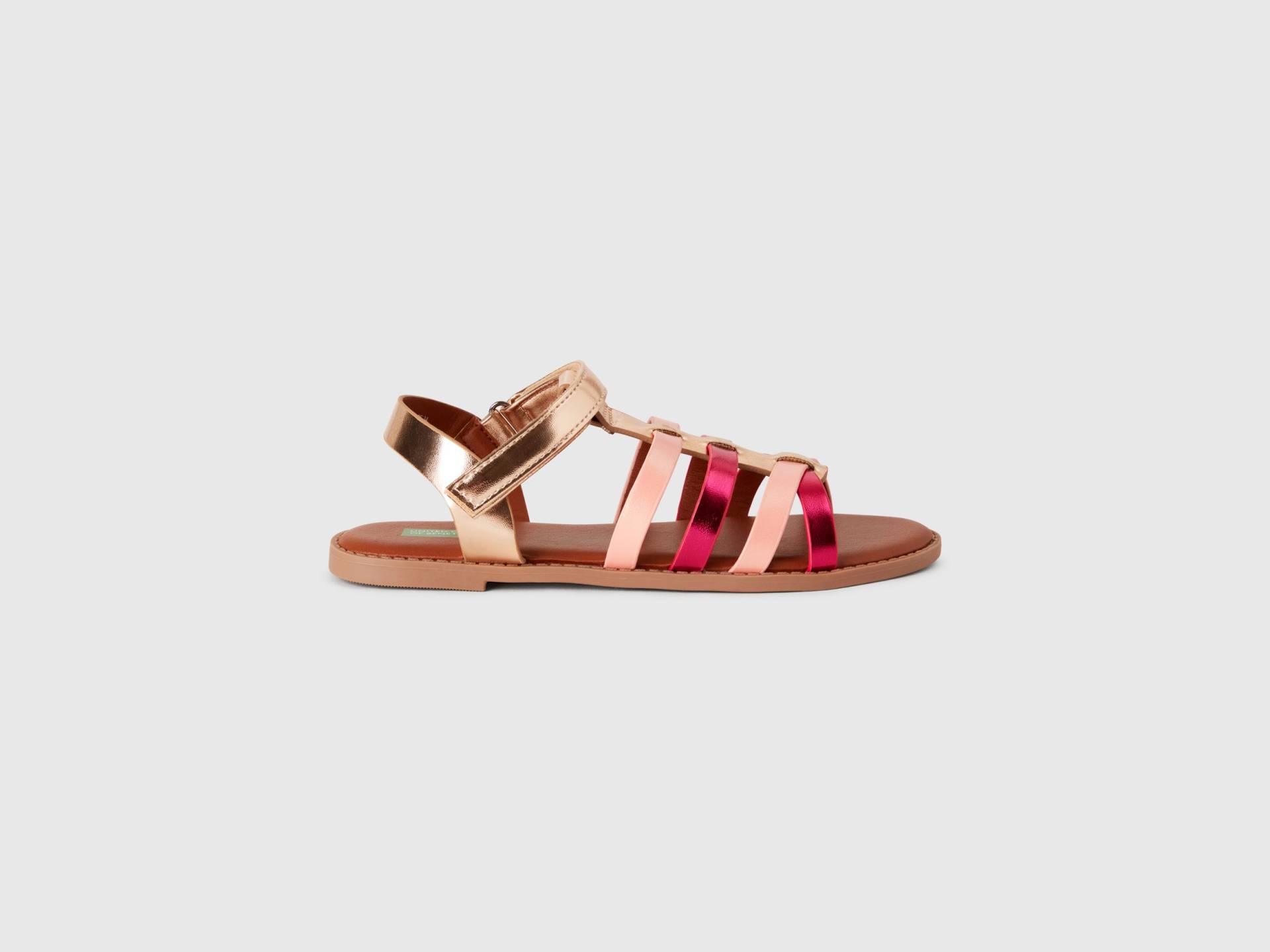 Benetton, Flache Sandalen Mit Laminateffekt, size 38, Bunt, female Benetton, Flache Sandalen Mit Laminateffekt, size 38, Bunt, female von United Colors of Benetton