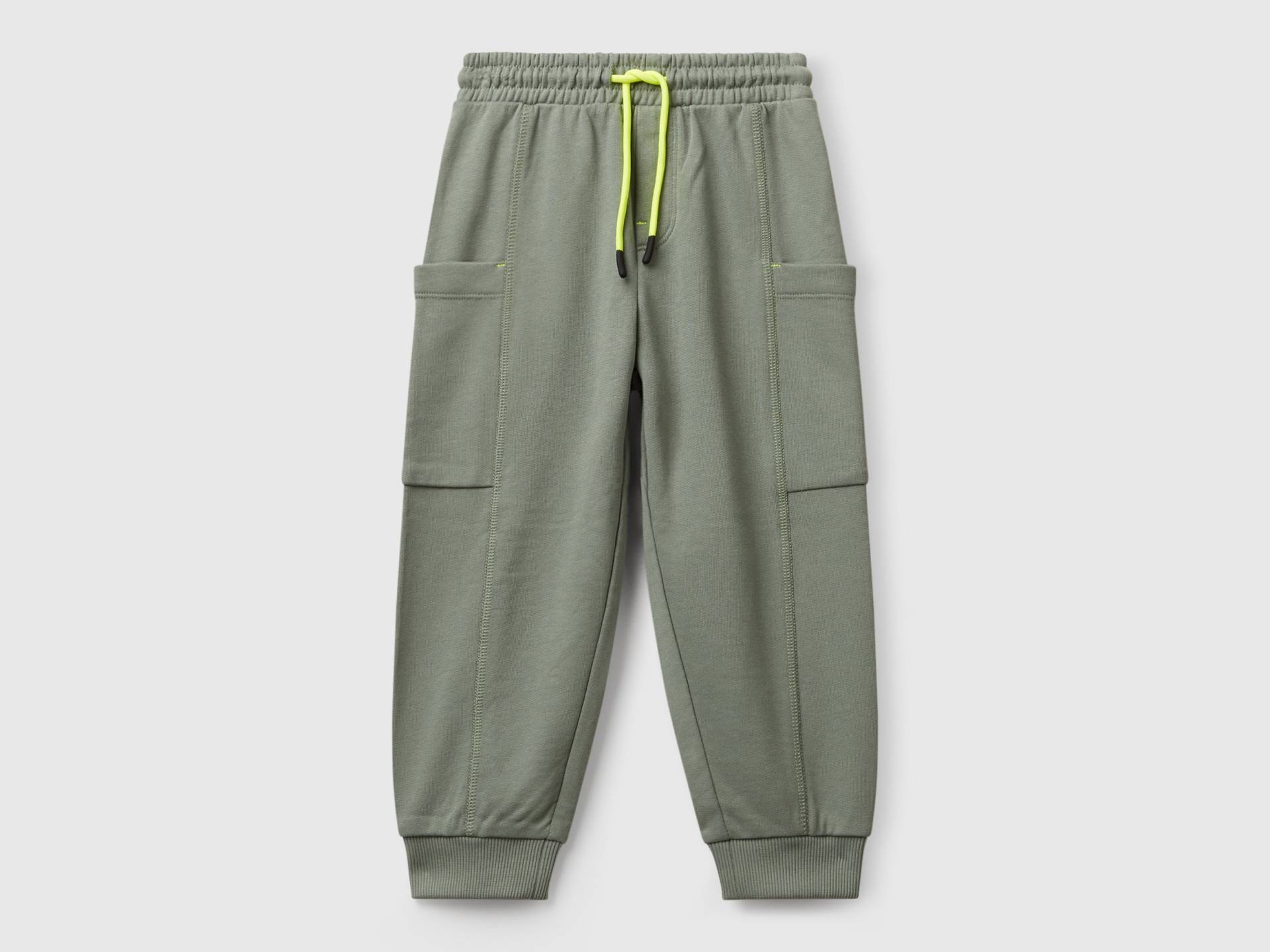 Benetton, Fleece-cargohose, size 82, Hellgrün, male Benetton, Fleece-cargohose, size 82, Hellgrün, male von United Colors of Benetton