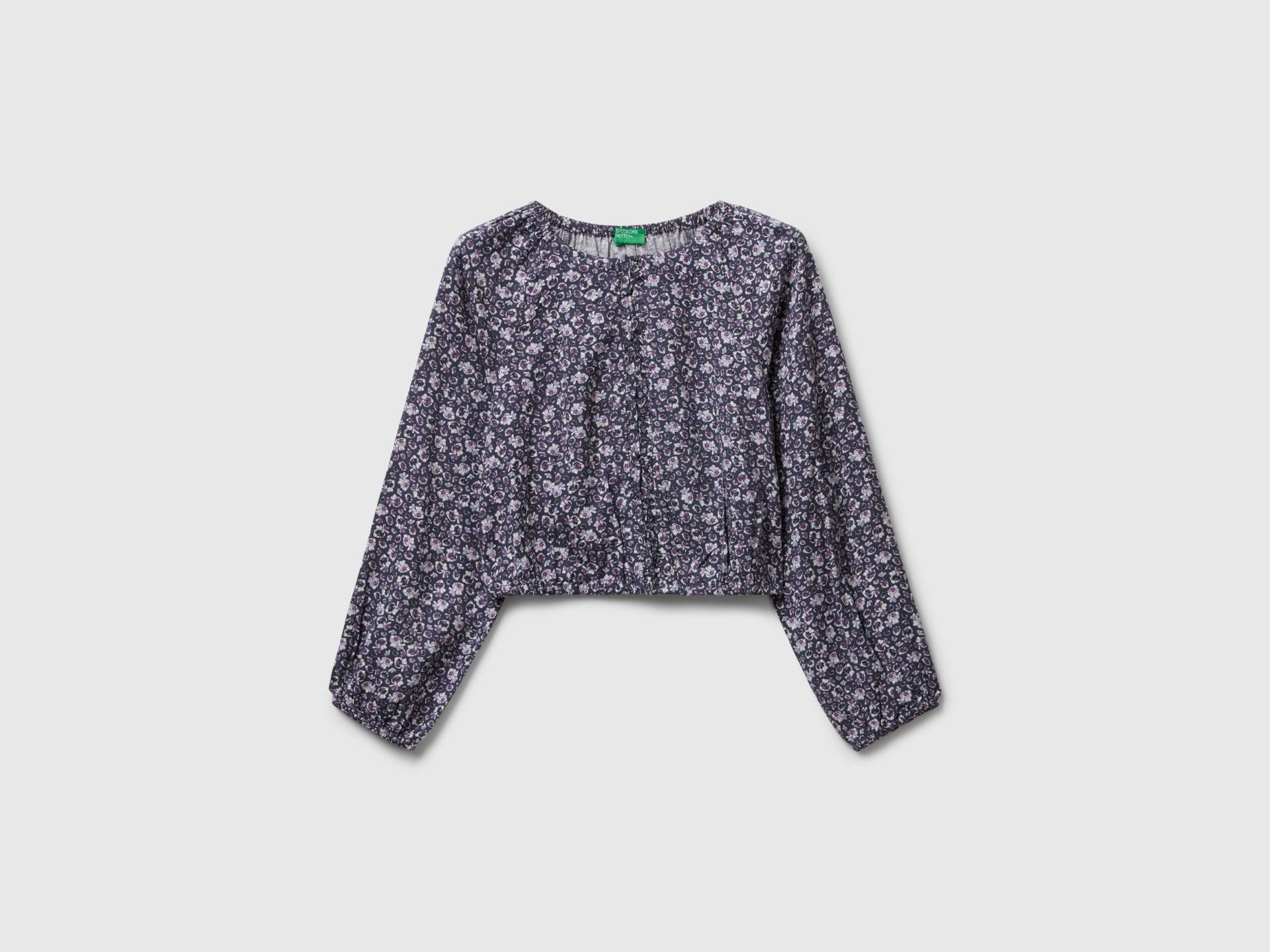 Benetton, Fließende Bluse Mit Blumenmuster, size S, , female von United Colors of Benetton