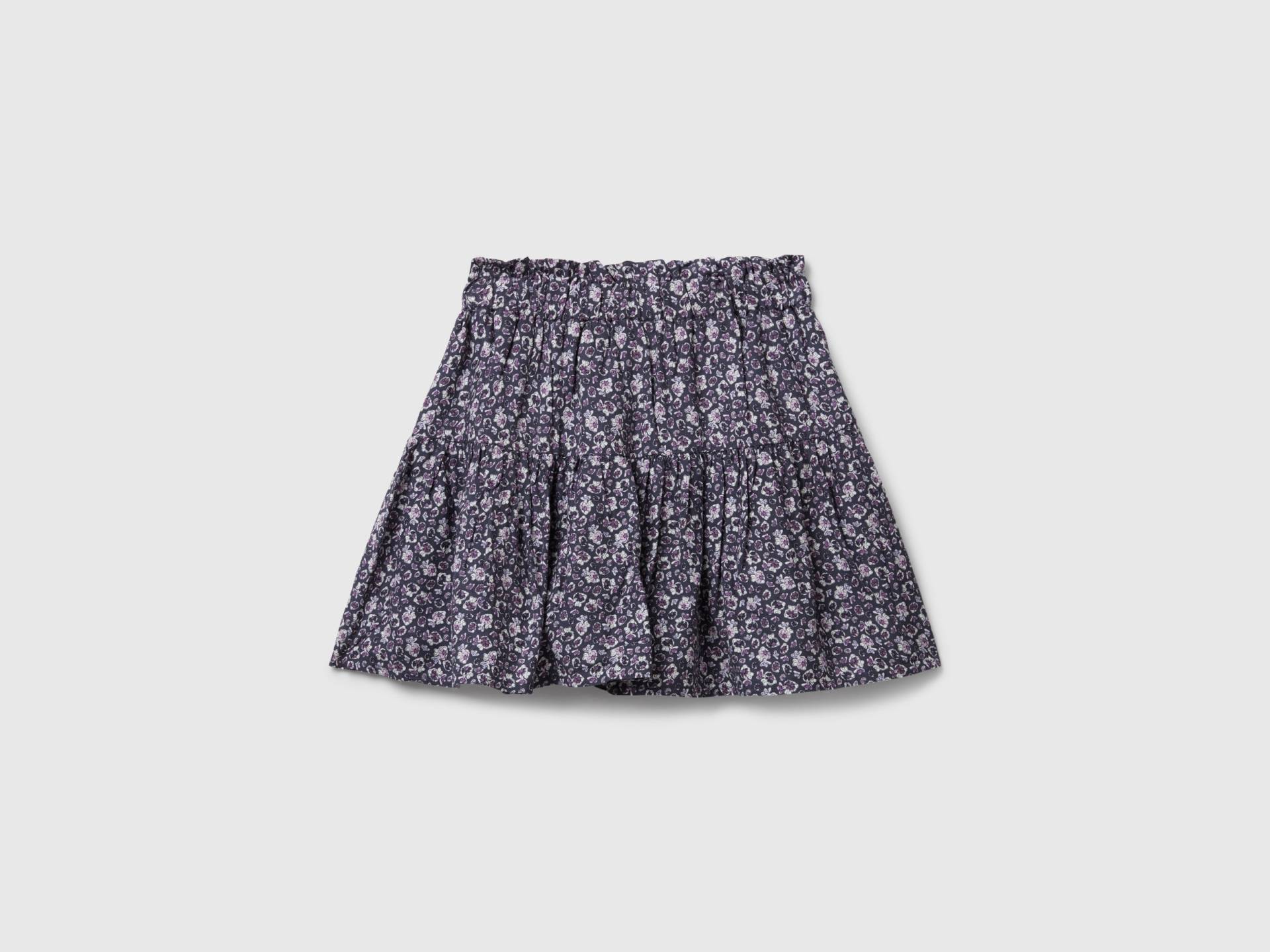 Benetton, Fließender Minirock Mit Blumenmuster, size 3XL, Grau, female Benetton, Fließender Minirock Mit Blumenmuster, size 3XL, Grau, female von United Colors of Benetton