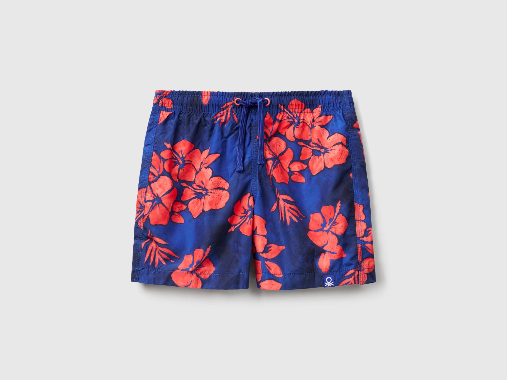 Benetton, Gemusterte Badeshorts Aus Nylon, size 90, Verkehrsblau, male Benetton, Gemusterte Badeshorts Aus Nylon, size 90, Verkehrsblau, male von United Colors of Benetton