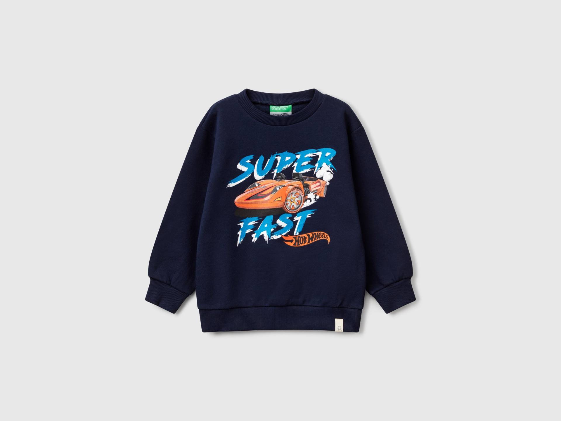 Benetton, Hot Wheels-sweatshirt, size 82, Dunkelblau, male von United Colors of Benetton