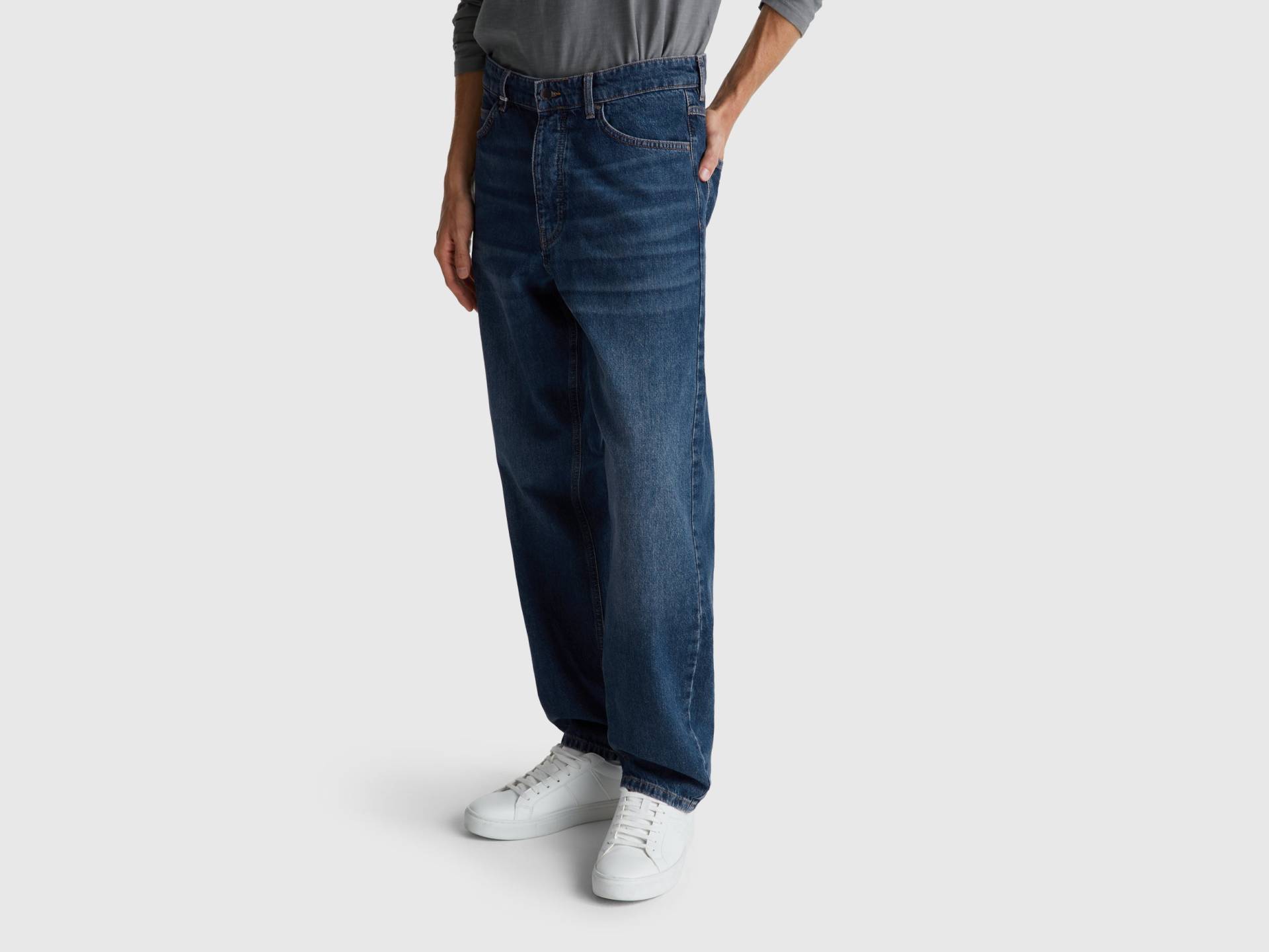 Benetton, Jeans Mit Entspannter Passform, size 33, Blau, male Benetton, Jeans Mit Entspannter Passform, size 33, Blau, male von United Colors of Benetton