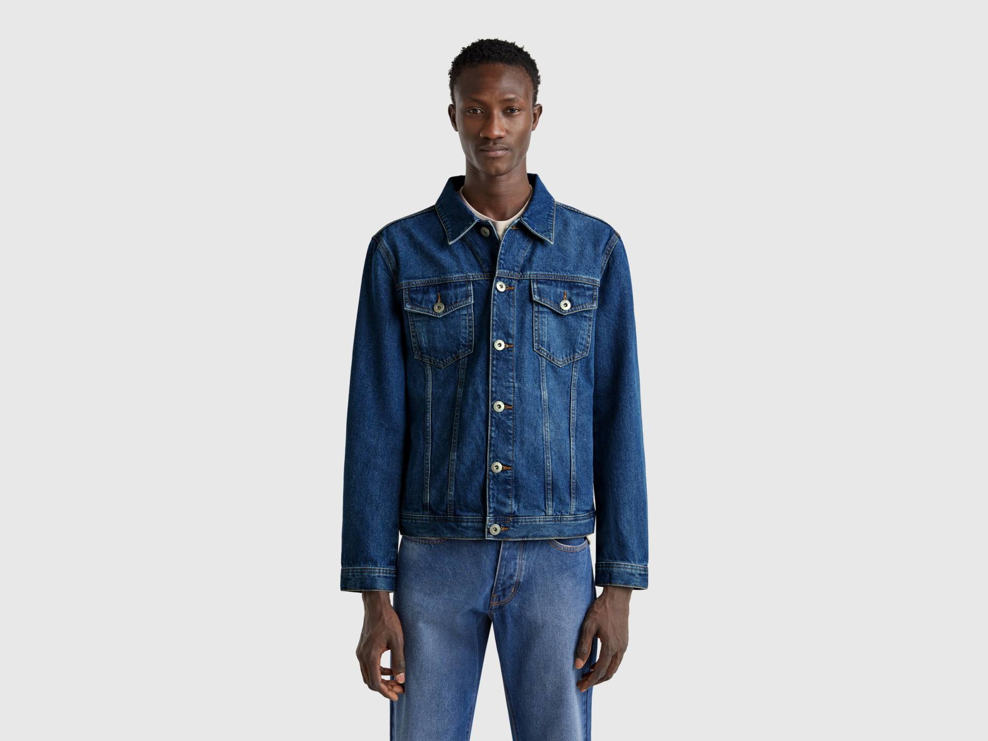 Benetton, Jeansjacke Mit Normaler Passform, size XS, Blau, male Benetton, Jeansjacke Mit Normaler Passform, size XS, Blau, male von United Colors of Benetton