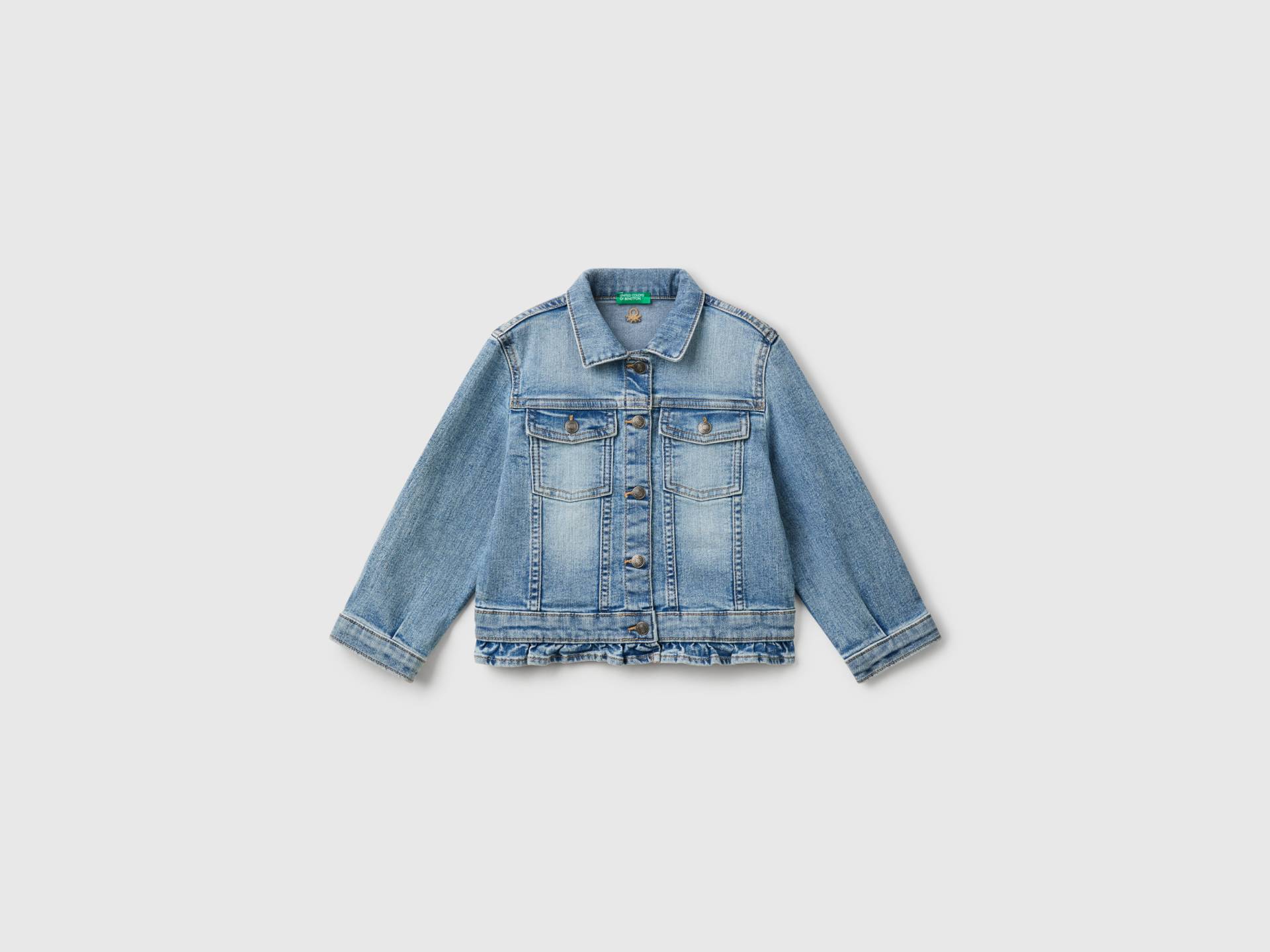 Benetton, Jeansjacke Mit Rüschen, size 90, Azurblau, female Benetton, Jeansjacke Mit Rüschen, size 90, Azurblau, female von United Colors of Benetton