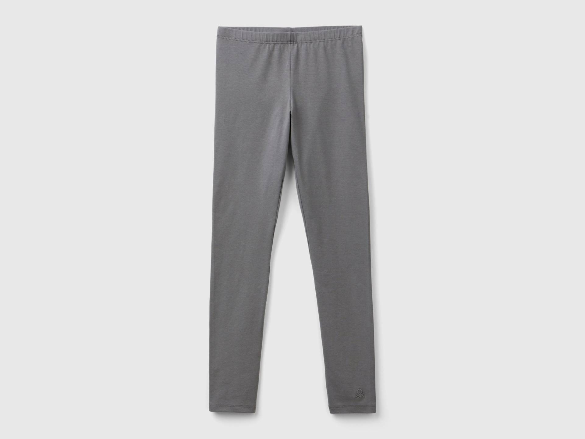 Benetton, Leggings Aus Stretch-baumwolle Mit Logo, size S, Dunkelgrau, female Benetton, Leggings Aus Stretch-baumwolle Mit Logo, size S, Dunkelgrau, female von United Colors of Benetton