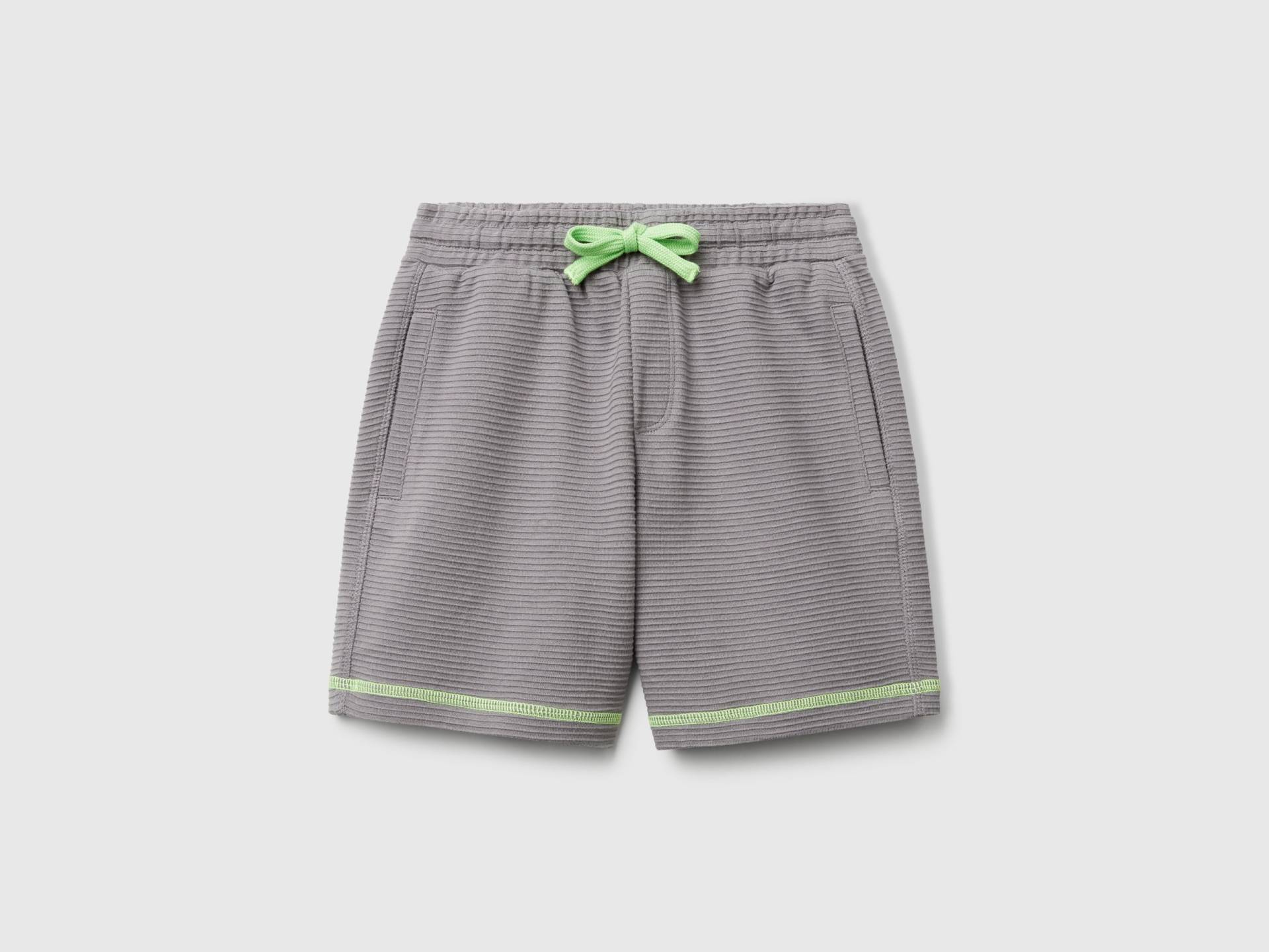 Benetton, Leichte Fleece-shorts, size 110, Grau, male Benetton, Leichte Fleece-shorts, size 110, Grau, male von United Colors of Benetton