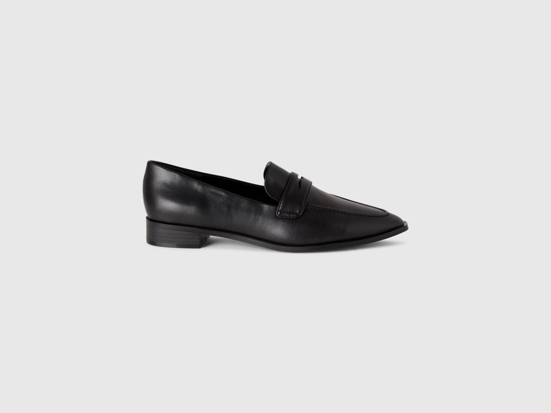 Benetton, Mokassins Aus Beschichtetem Stoff, size 38, Schwarz, female Benetton, Mokassins Aus Beschichtetem Stoff, size 38, Schwarz, female von United Colors of Benetton