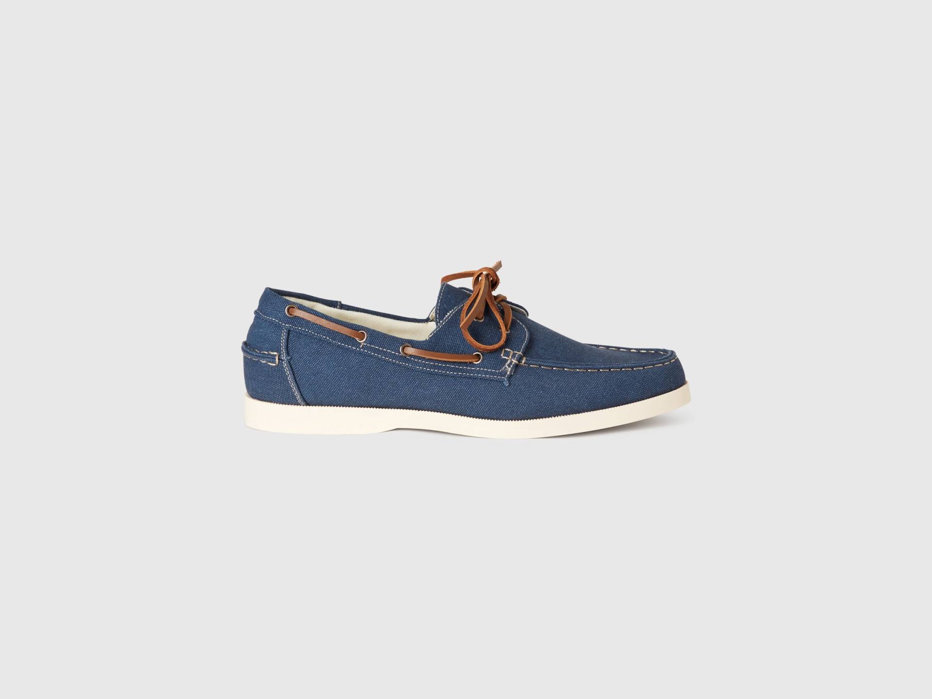 Benetton, Mokassins Mit Schnürsenkeln, size 43, Blau, male Benetton, Mokassins Mit Schnürsenkeln, size 43, Blau, male von United Colors of Benetton