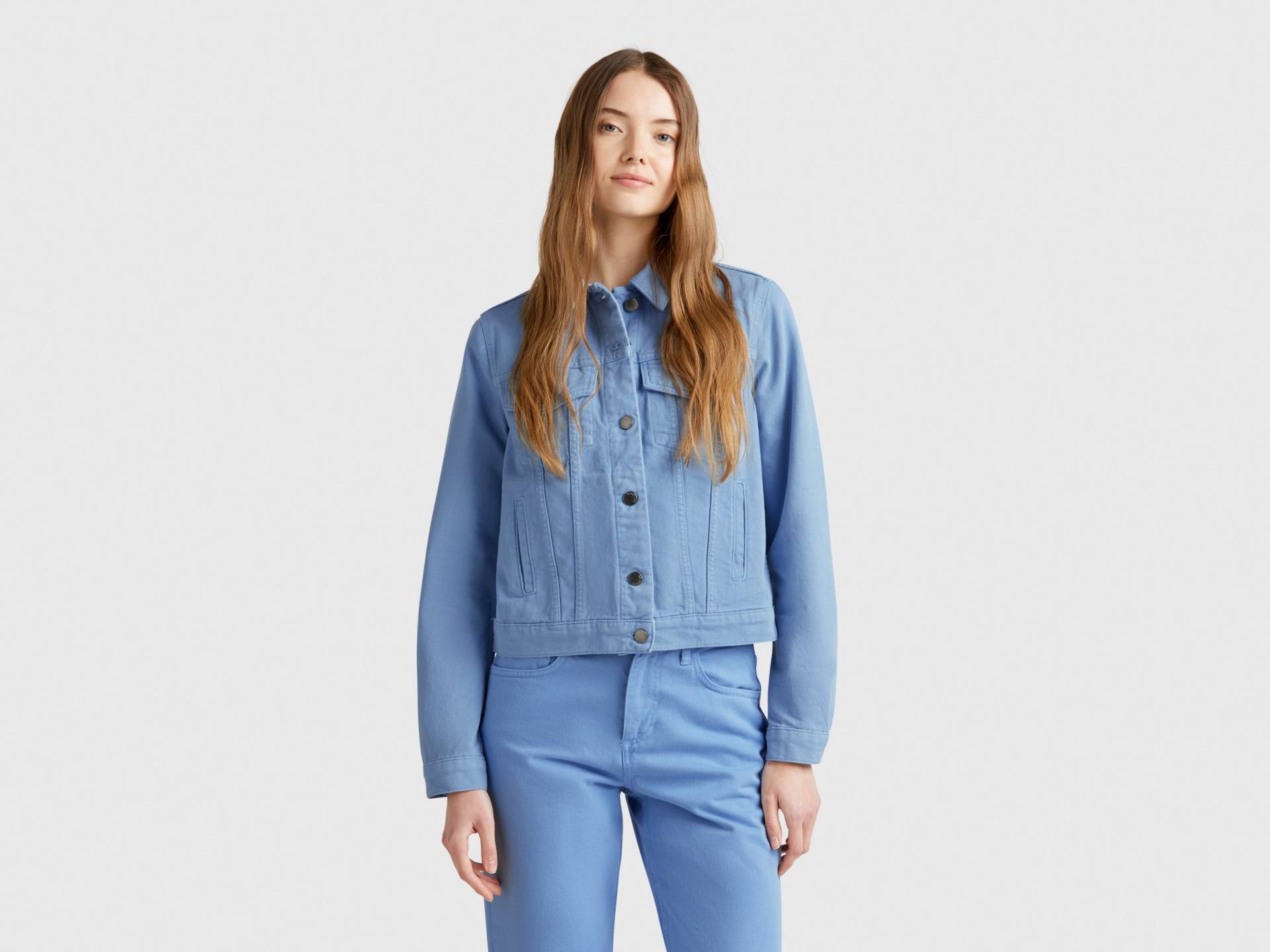Benetton, Rider-jeansjacke, size S, Hellblau, female Benetton, Rider-jeansjacke, size S, Hellblau, female von United Colors of Benetton