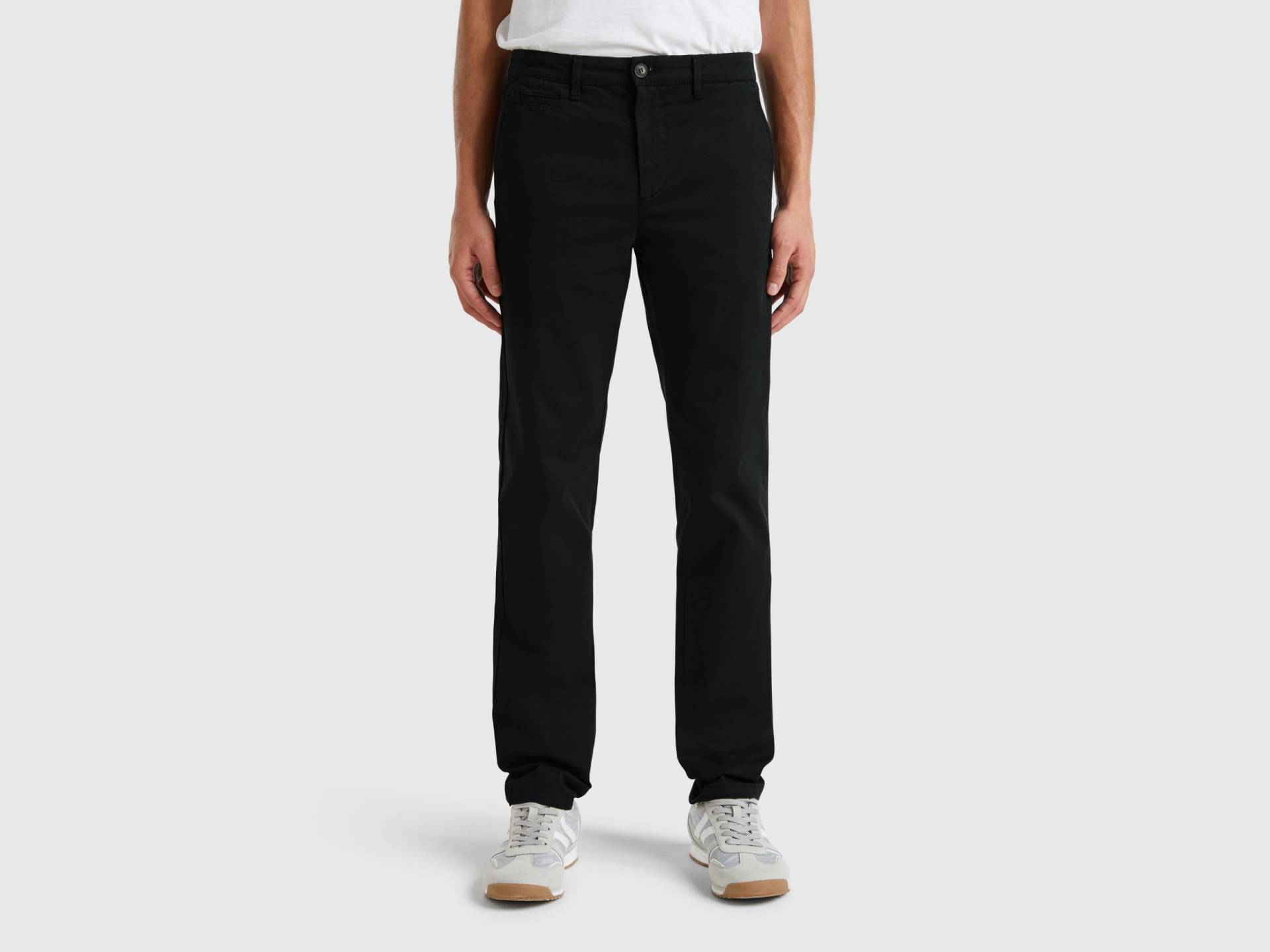 Benetton, Chinohose Slim Fit In Schwarz, size 50, Schwarz, male Benetton, Chinohose Slim Fit In Schwarz, size 50, Schwarz, male von United Colors of Benetton