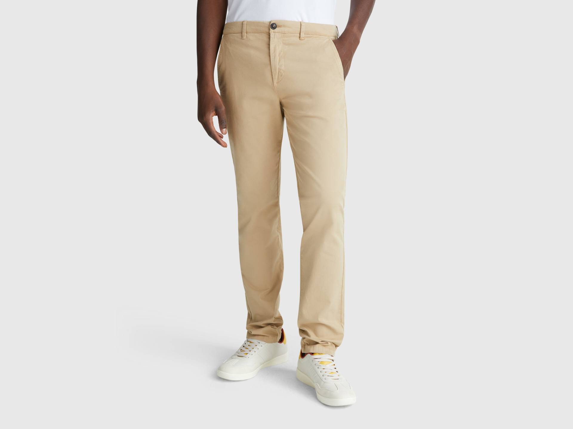 Benetton, Slim Fit Chinos Aus Baumwolle, size 42, Camel, male Benetton, Slim Fit Chinos Aus Baumwolle, size 42, Camel, male von United Colors of Benetton
