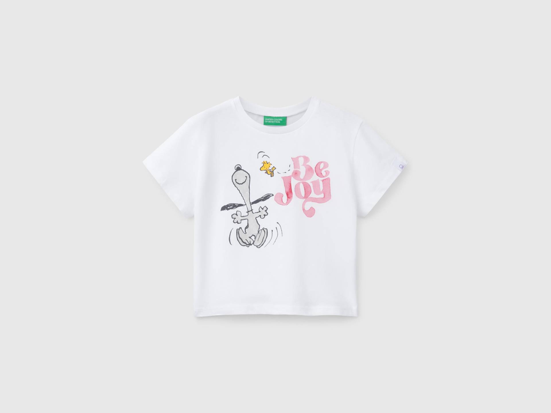 Benetton, Snoopy ©peanuts T-shirt Mit Rundhalsausschnitt, size 90, Weiss, female von United Colors of Benetton
