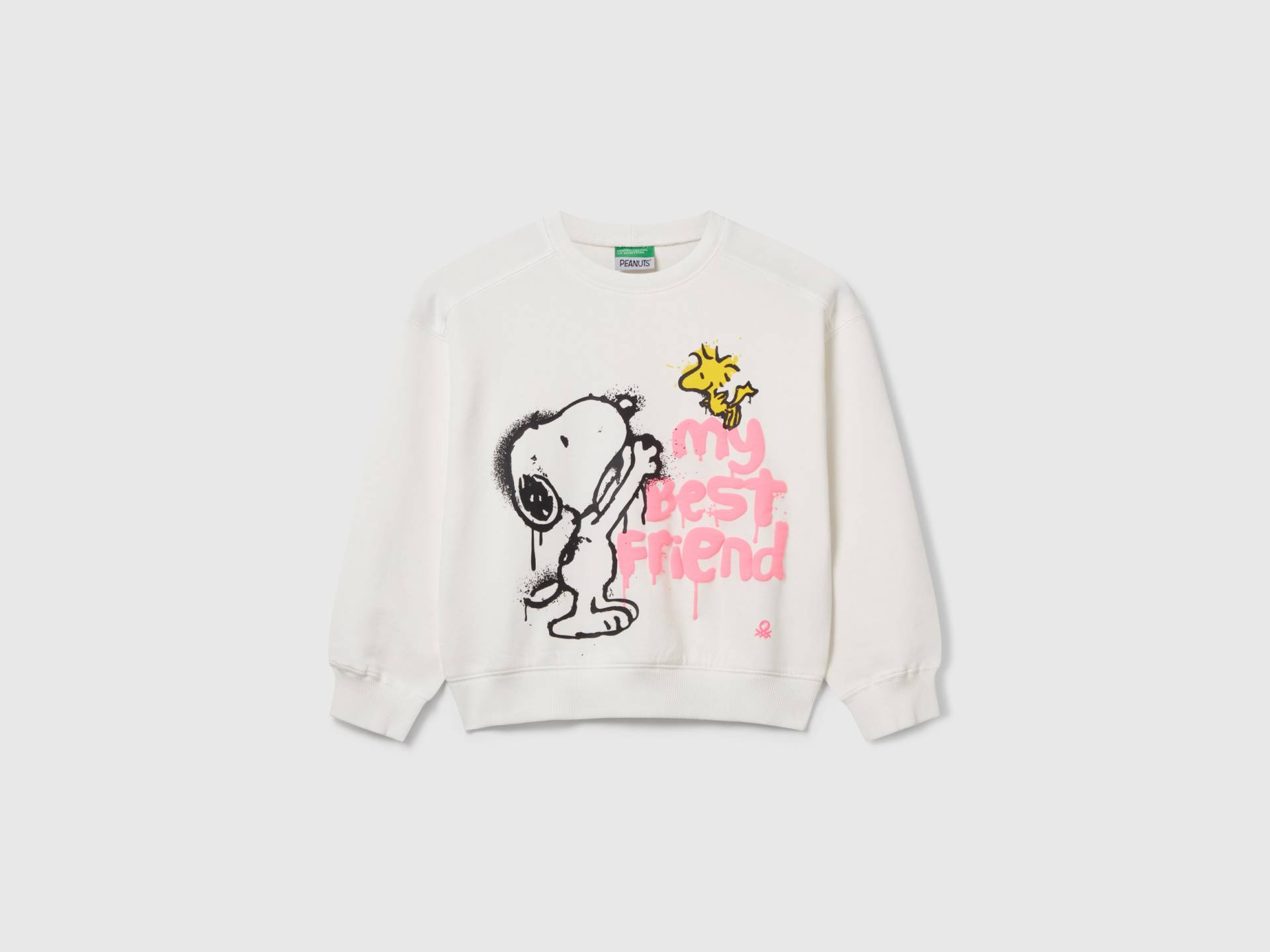 Benetton, Snoopy Sweatshirt ©peanuts, size M, Cremeweiss, female von United Colors of Benetton