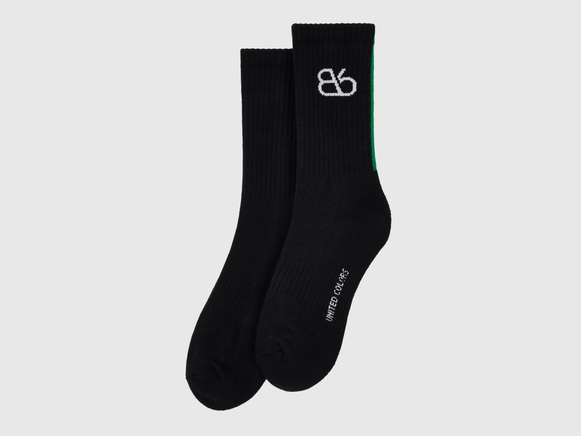 Benetton, Socken Aus Stretch-baumwollmischung, size 39-42, Schwarz, female Benetton, Socken Aus Stretch-baumwollmischung, size 39-42, Schwarz, female von United Colors of Benetton