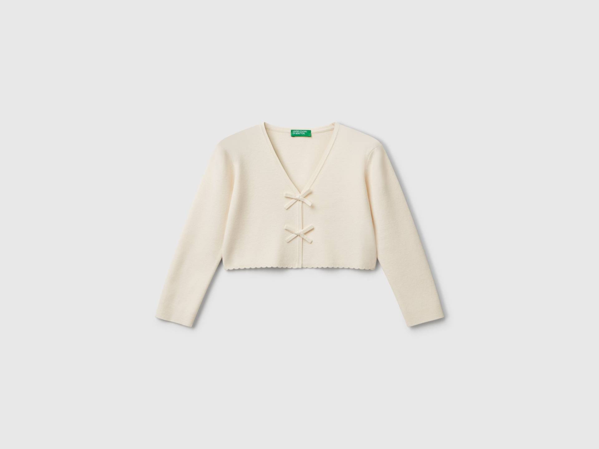 Benetton, Strickjacke Mit Schleifen, size 116, Cremeweiss, female Benetton, Strickjacke Mit Schleifen, size 116, Cremeweiss, female von United Colors of Benetton