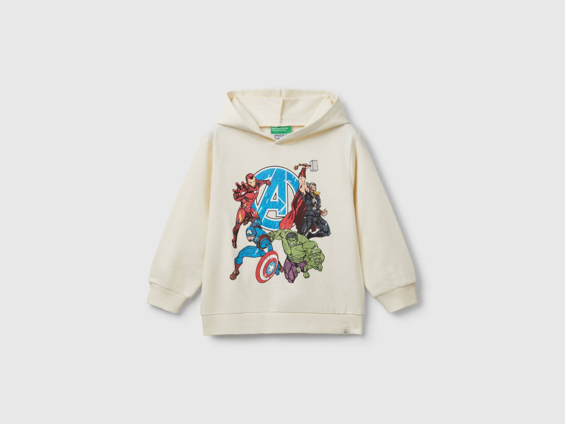 Benetton, Sweatshirt ©marvel Avengers, size 90, Cremeweiss, male von United Colors of Benetton