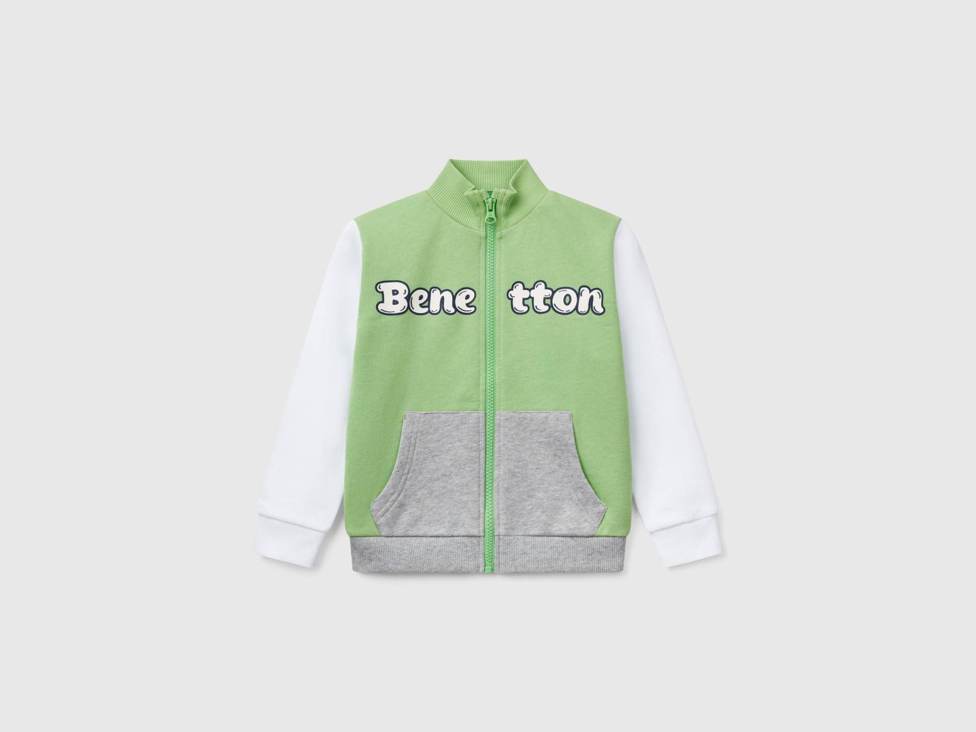 Benetton, Sweatshirt Aus Baumwolle Mit Reißverschluss, size 110, Bunt, male Benetton, Sweatshirt Aus Baumwolle Mit Reißverschluss, size 110, Bunt, male von United Colors of Benetton