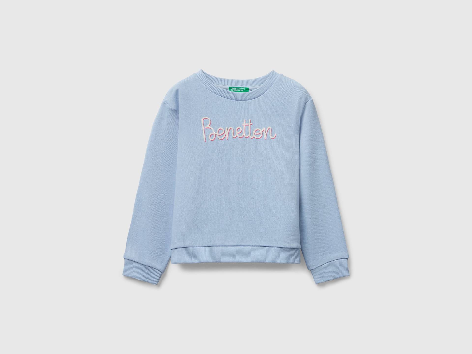 Benetton, Sweatshirt Mit Glitzer-print, size 110, Azurblau, female Benetton, Sweatshirt Mit Glitzer-print, size 110, Azurblau, female von United Colors of Benetton