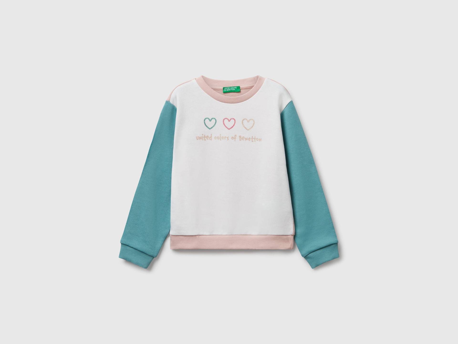 Benetton, Sweatshirt Mit Glitzer-print, size 82, Cremeweiss, female Benetton, Sweatshirt Mit Glitzer-print, size 82, Cremeweiss, female von United Colors of Benetton