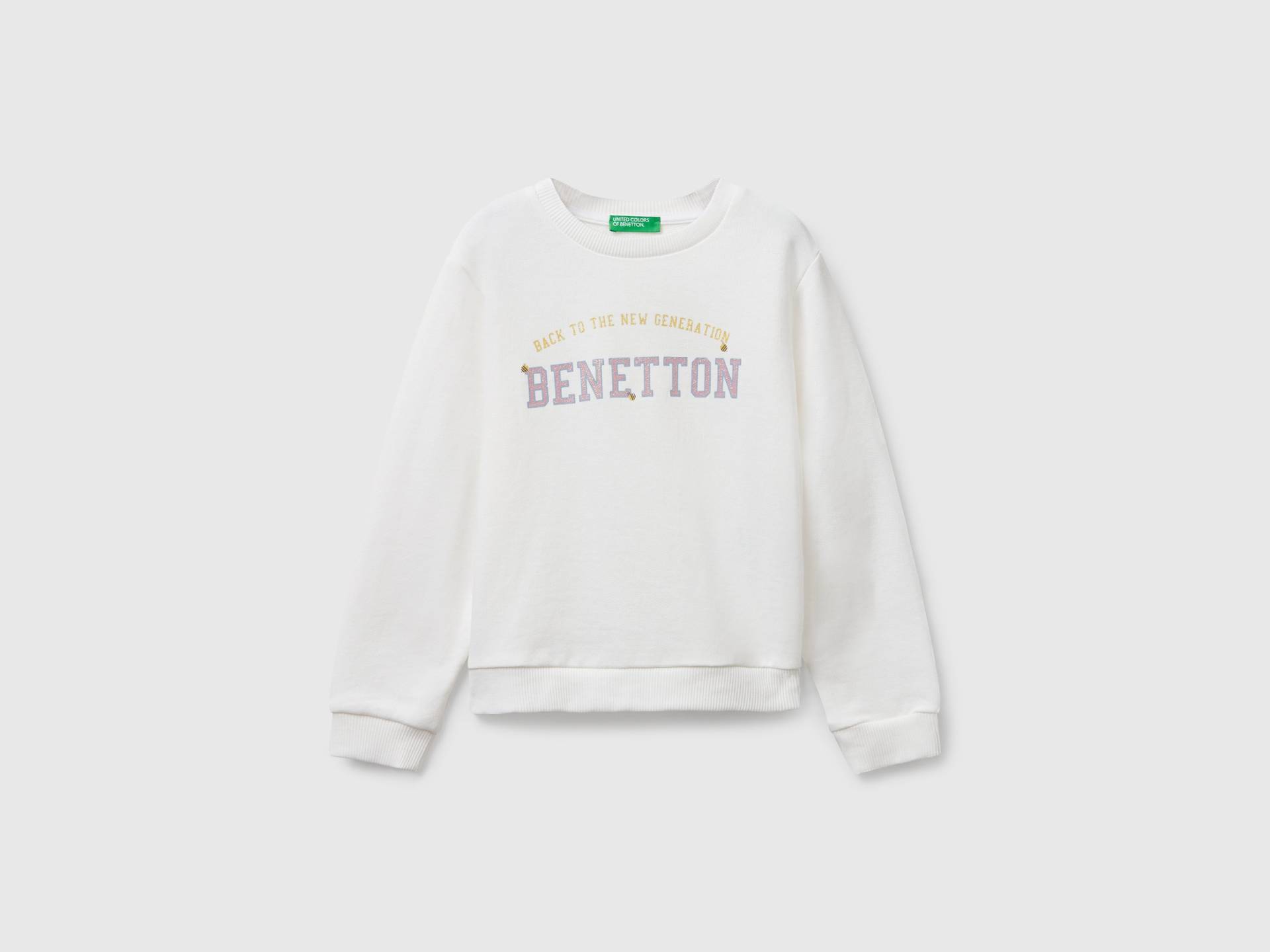 Benetton, Sweatshirt Mit Glitzer-print, size 82, Cremeweiss, female Benetton, Sweatshirt Mit Glitzer-print, size 82, Cremeweiss, female von United Colors of Benetton