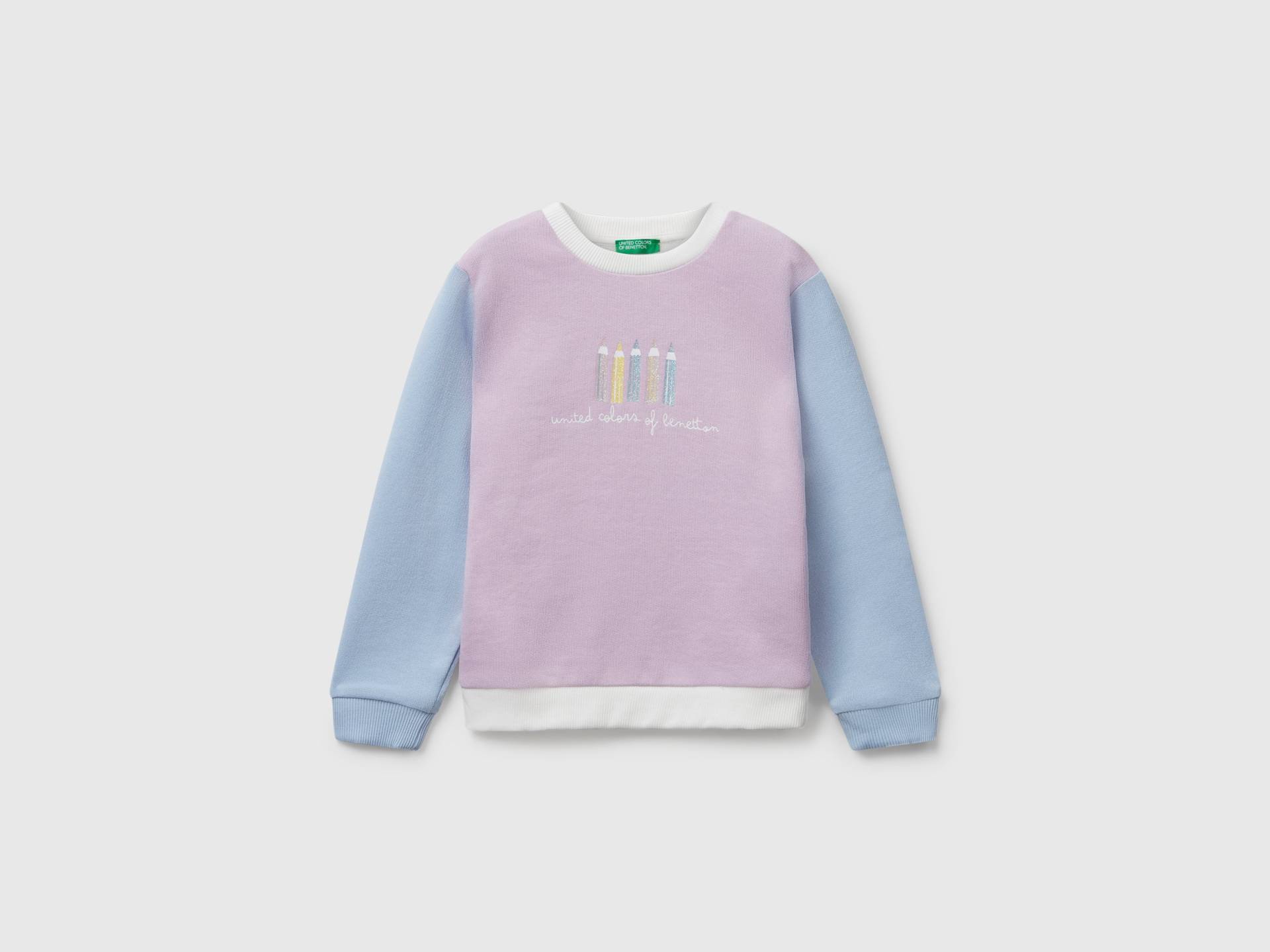 Benetton, Sweatshirt Mit Glitzer-print, size 82, Purpur, female Benetton, Sweatshirt Mit Glitzer-print, size 82, Purpur, female von United Colors of Benetton