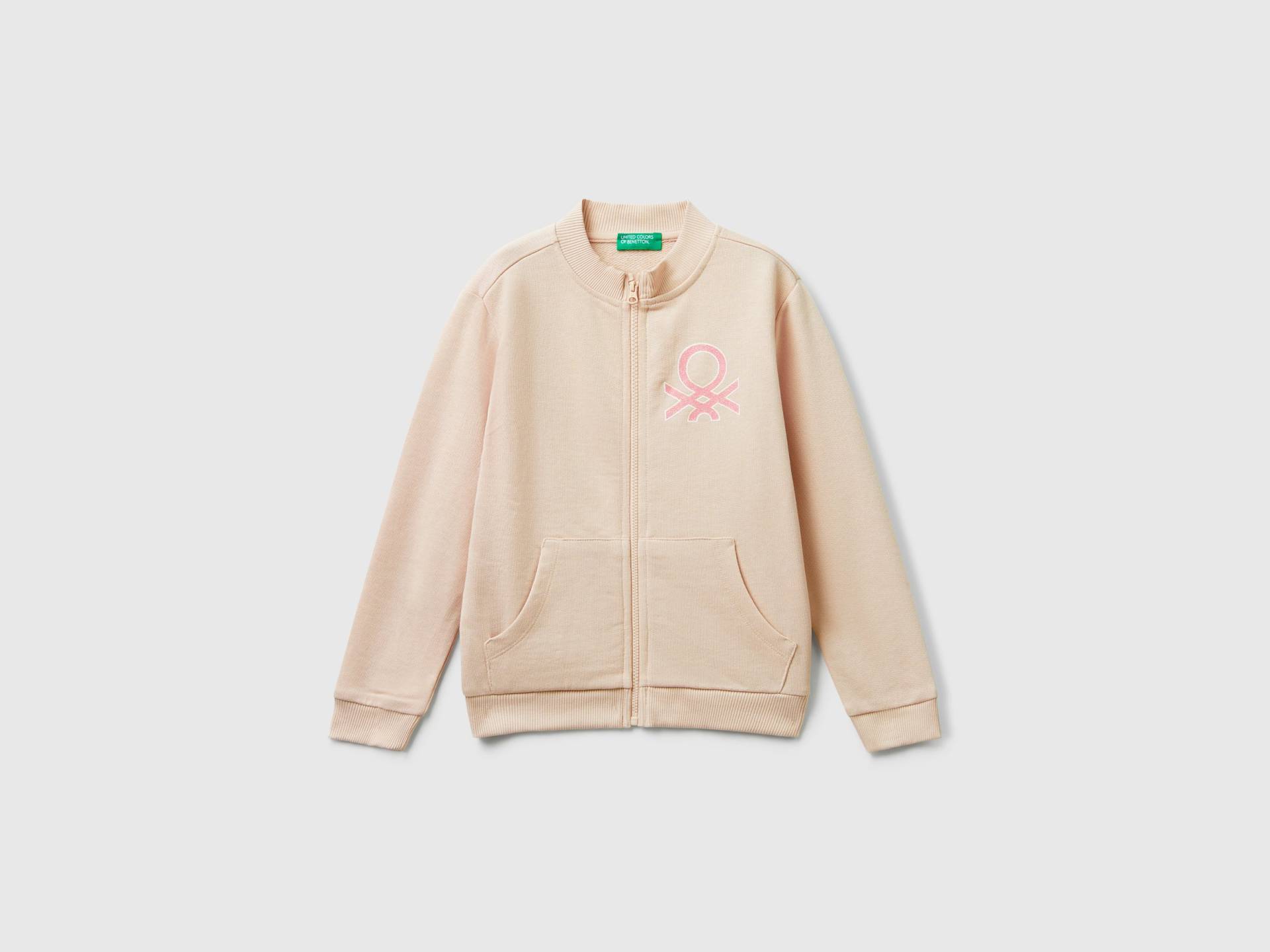 Benetton, Sweatshirt Mit Glitzer-print, size 90, Hautfarbe, female Benetton, Sweatshirt Mit Glitzer-print, size 90, Hautfarbe, female von United Colors of Benetton