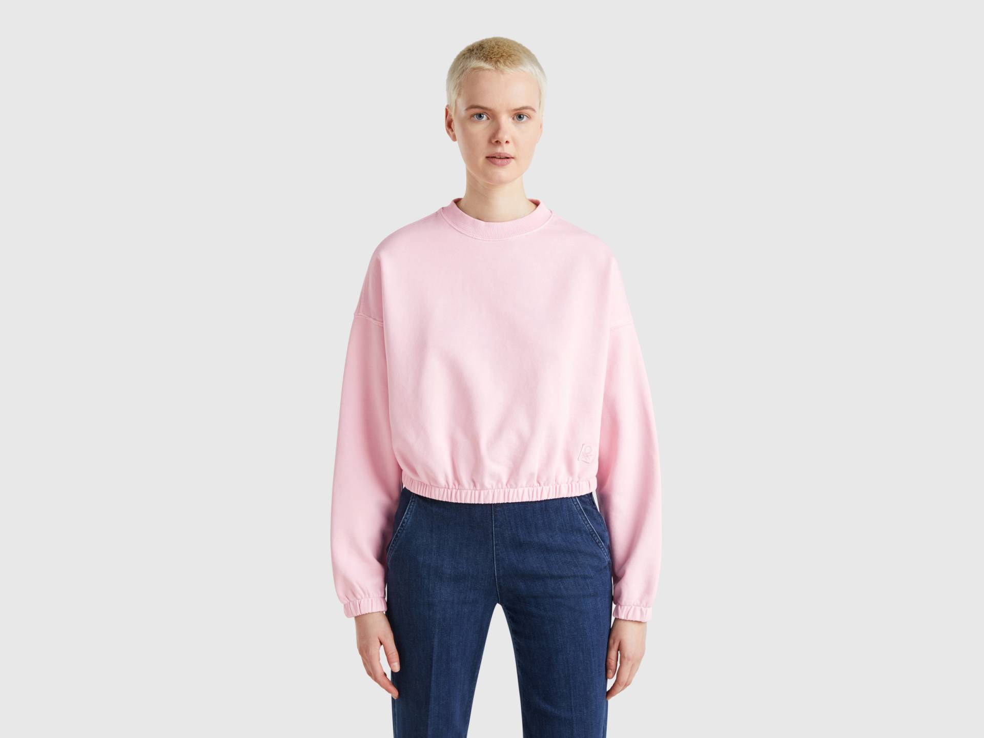 Benetton, Sweatshirt Mit Gummizug, size XXS, Pink, female Benetton, Sweatshirt Mit Gummizug, size XXS, Pink, female von United Colors of Benetton