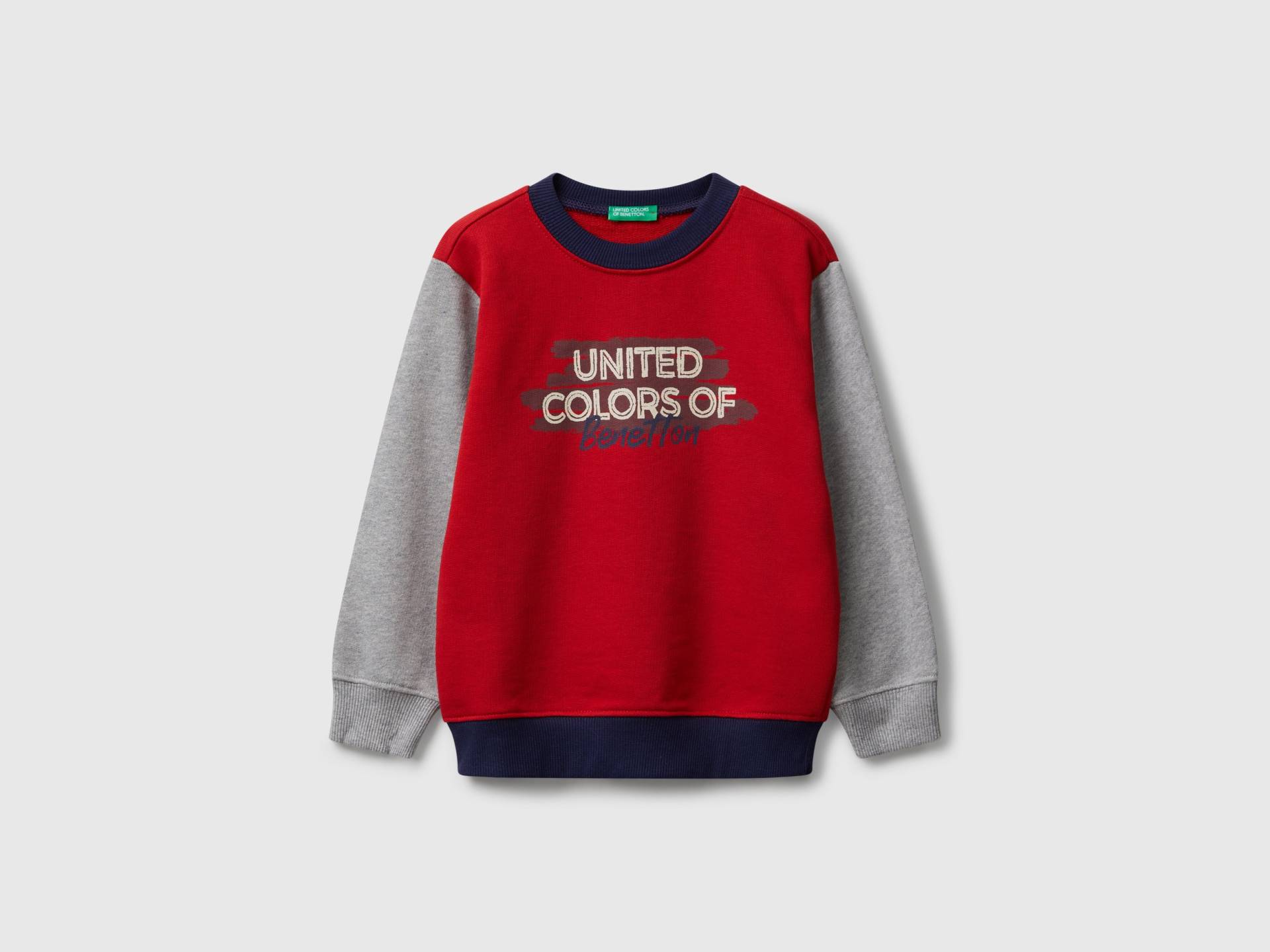 Benetton, Sweatshirt Mit Normaler Passform Und Aufdruck, size 110, Rot, male Benetton, Sweatshirt Mit Normaler Passform Und Aufdruck, size 110, Rot, male von United Colors of Benetton